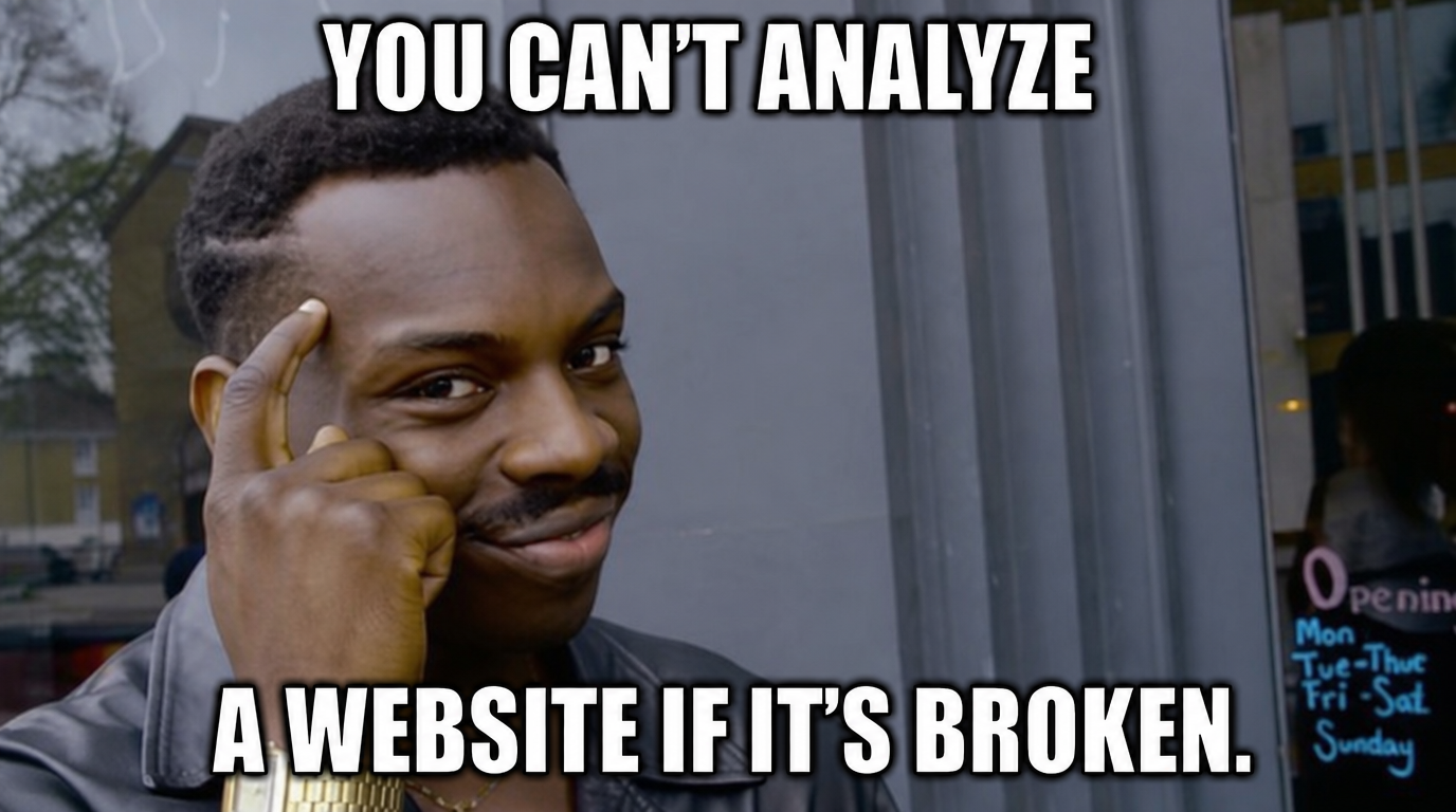 Bring zuerst die Inhalte deiner Website in Ordnung. Messen kommt später.