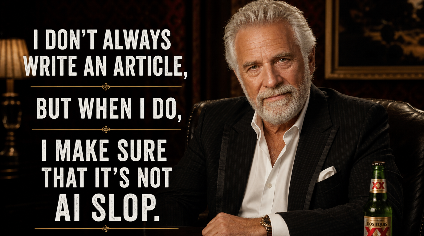 Bespoke human-created articles beat automated AI slop ones every day.