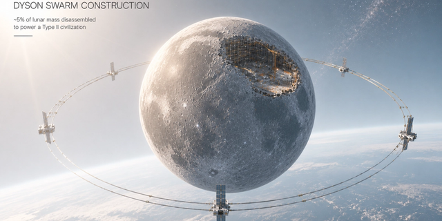 Bound for the stars: The Dyson Swarm Construction