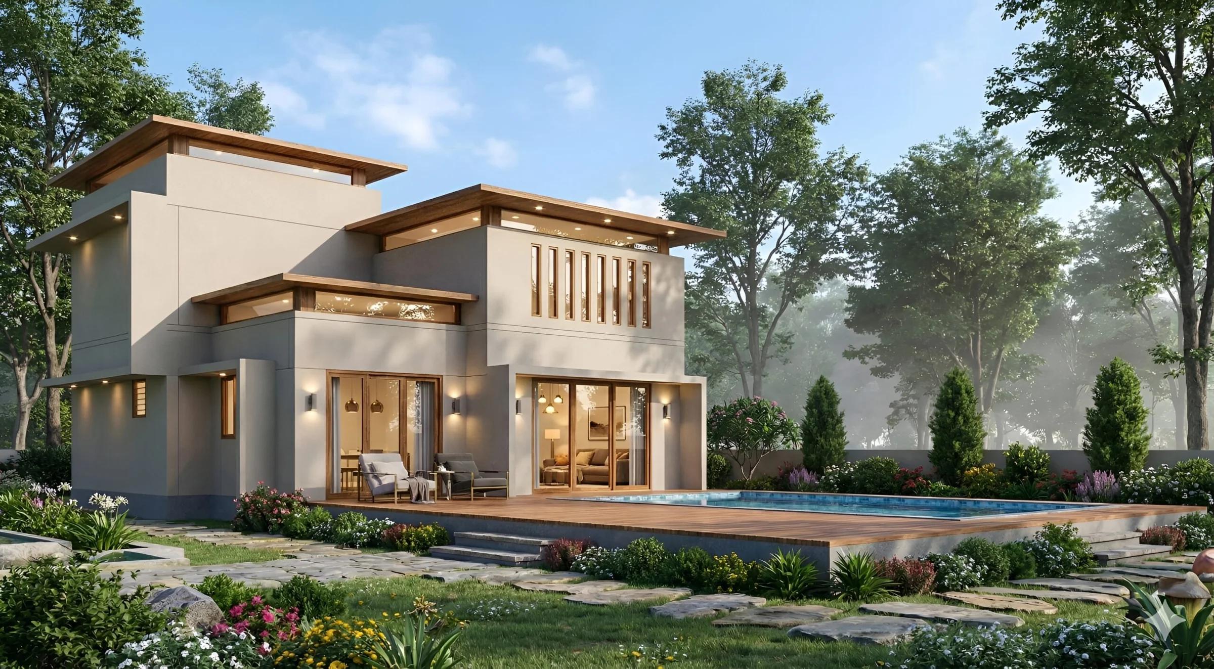 Two-storey villa with private pool