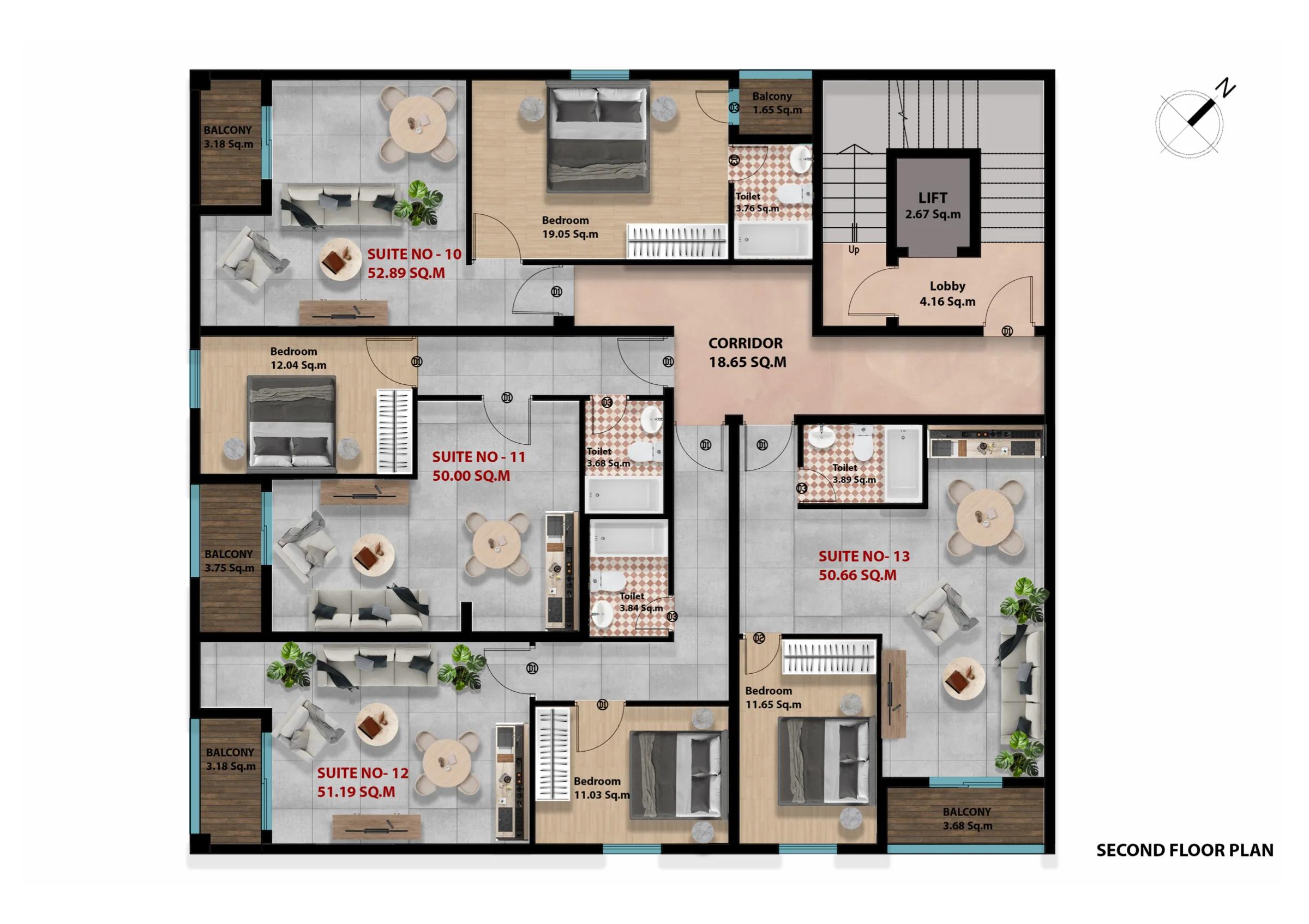 Second floor · 4/5