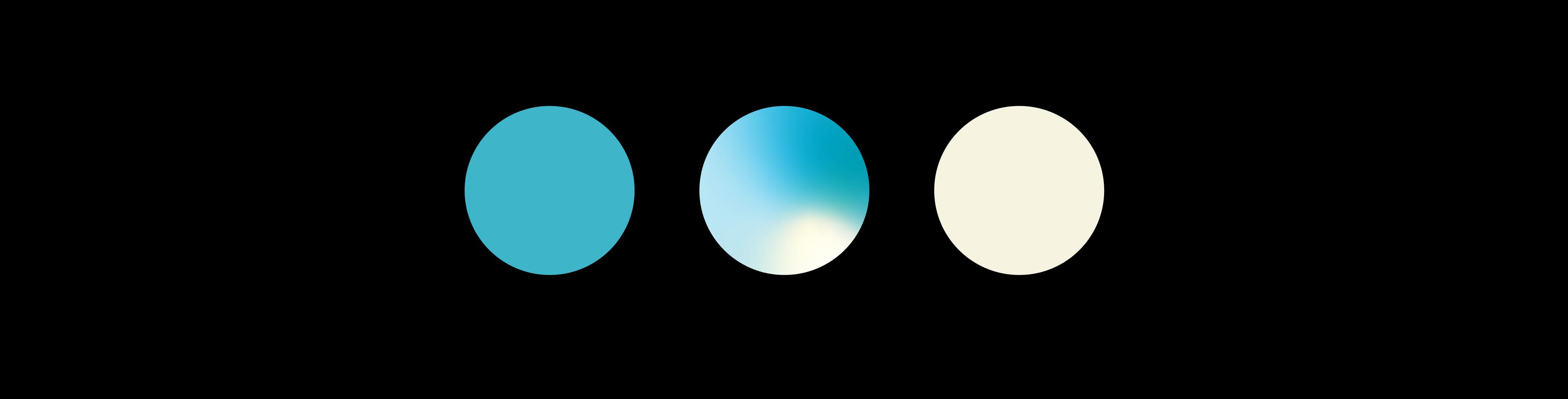 ShoreLine's color palette (blue, beige and an a blue gradient)
