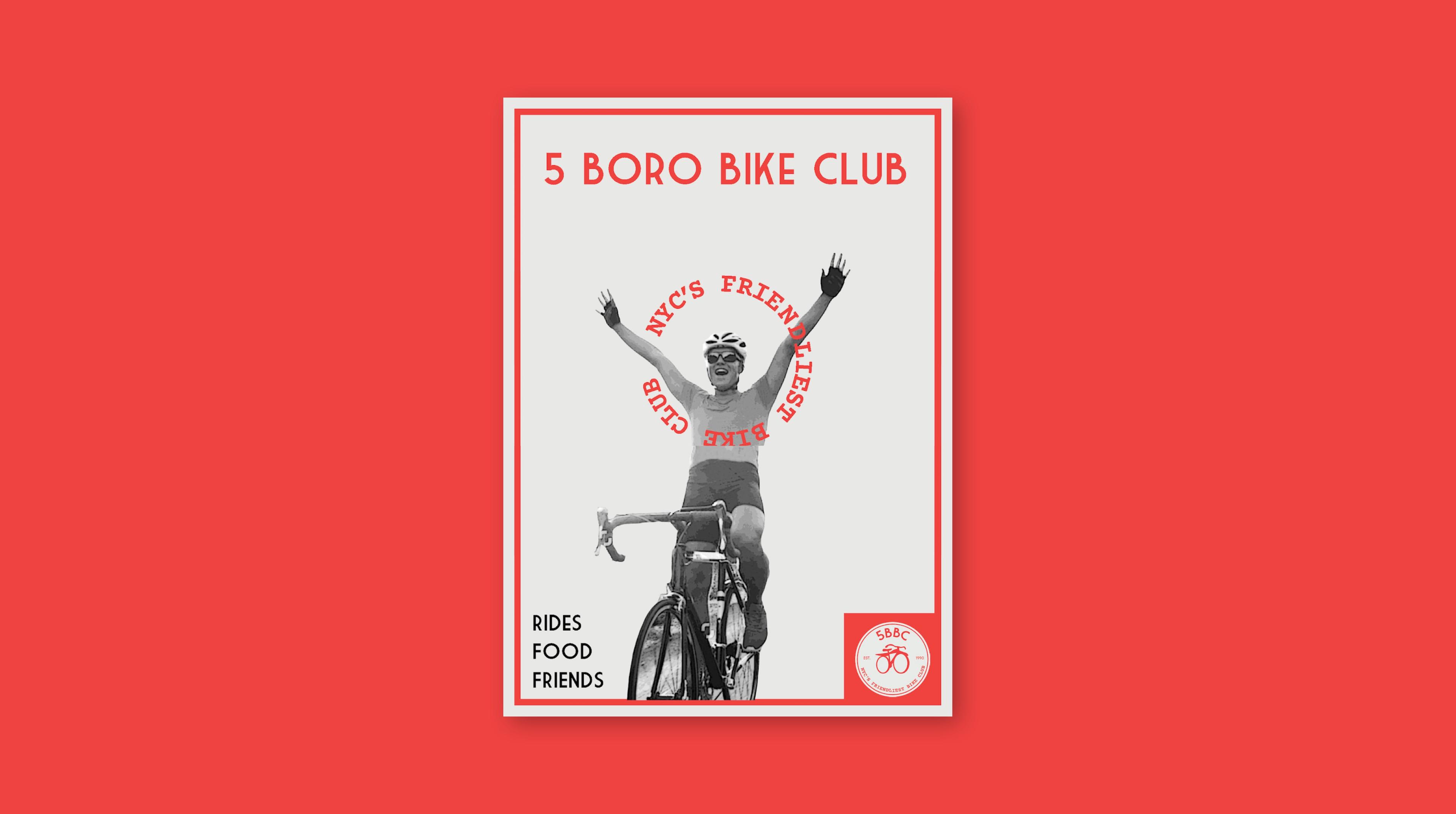5BBC poster with a man on a bicycle
