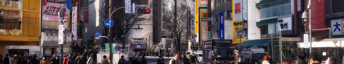 Bustling streets of Shibuya