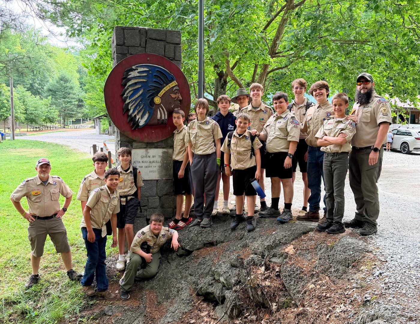 Scouts at Summer Camp at Camp Old Indian