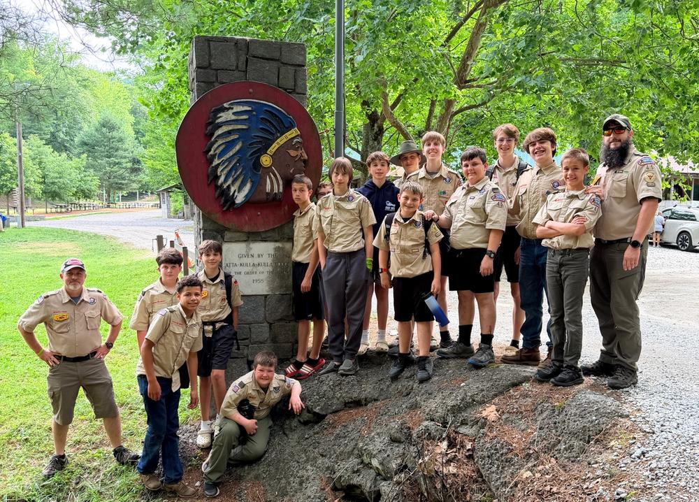 Scouts at Camp Old Indian for Summer Camp