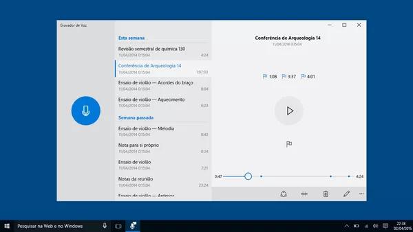 gravador de voz windows