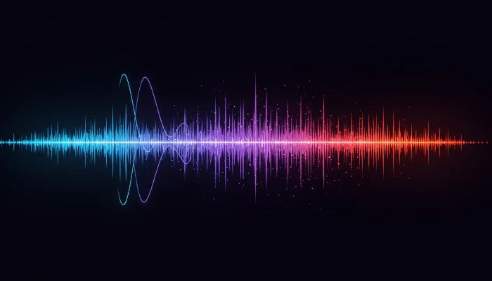 imagem conceitual mostrando a taxa de amostragem de áudio