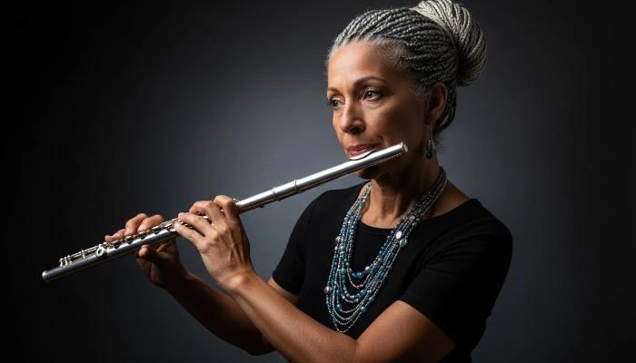 musicista tocando flauta