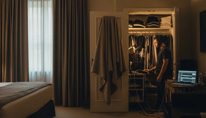 Um cobertor grosso na porta e cortinas pesadas da janela salvaram o João