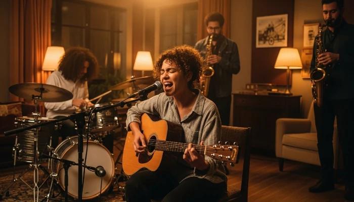 Banda trabalhando os três elementos musicais juntos