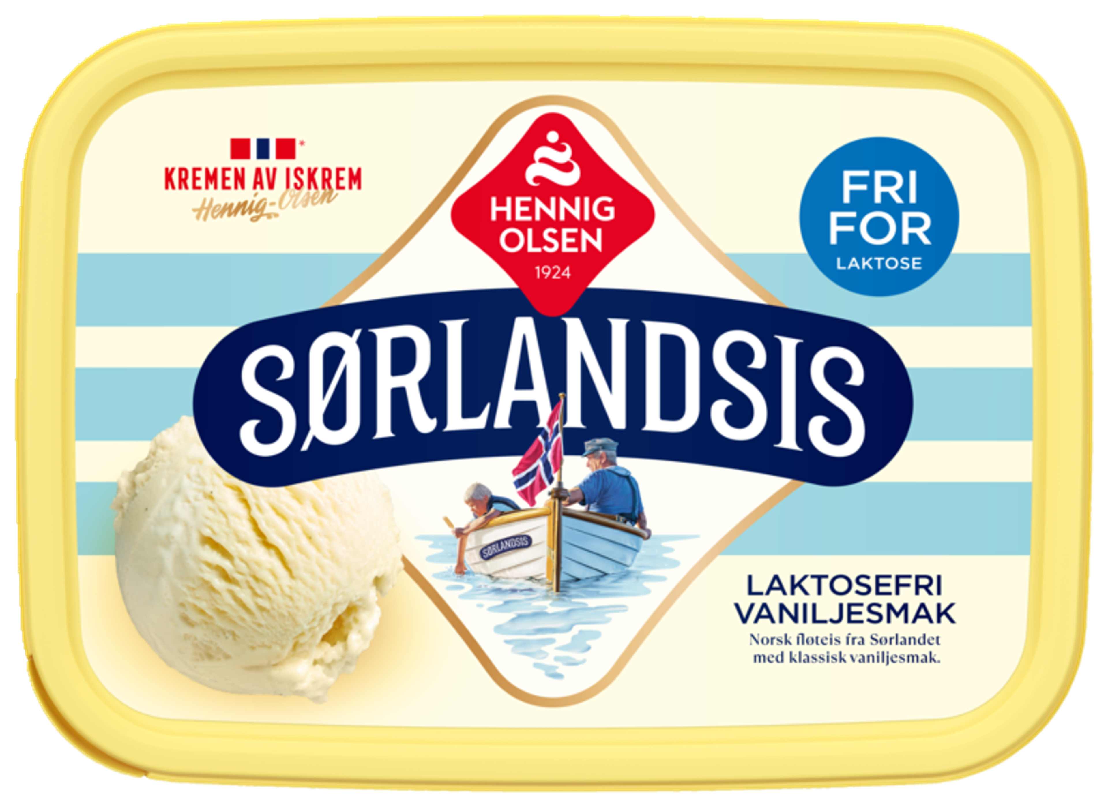 Sørlandsis Laktosefri 1,2l Fløteis - 1N