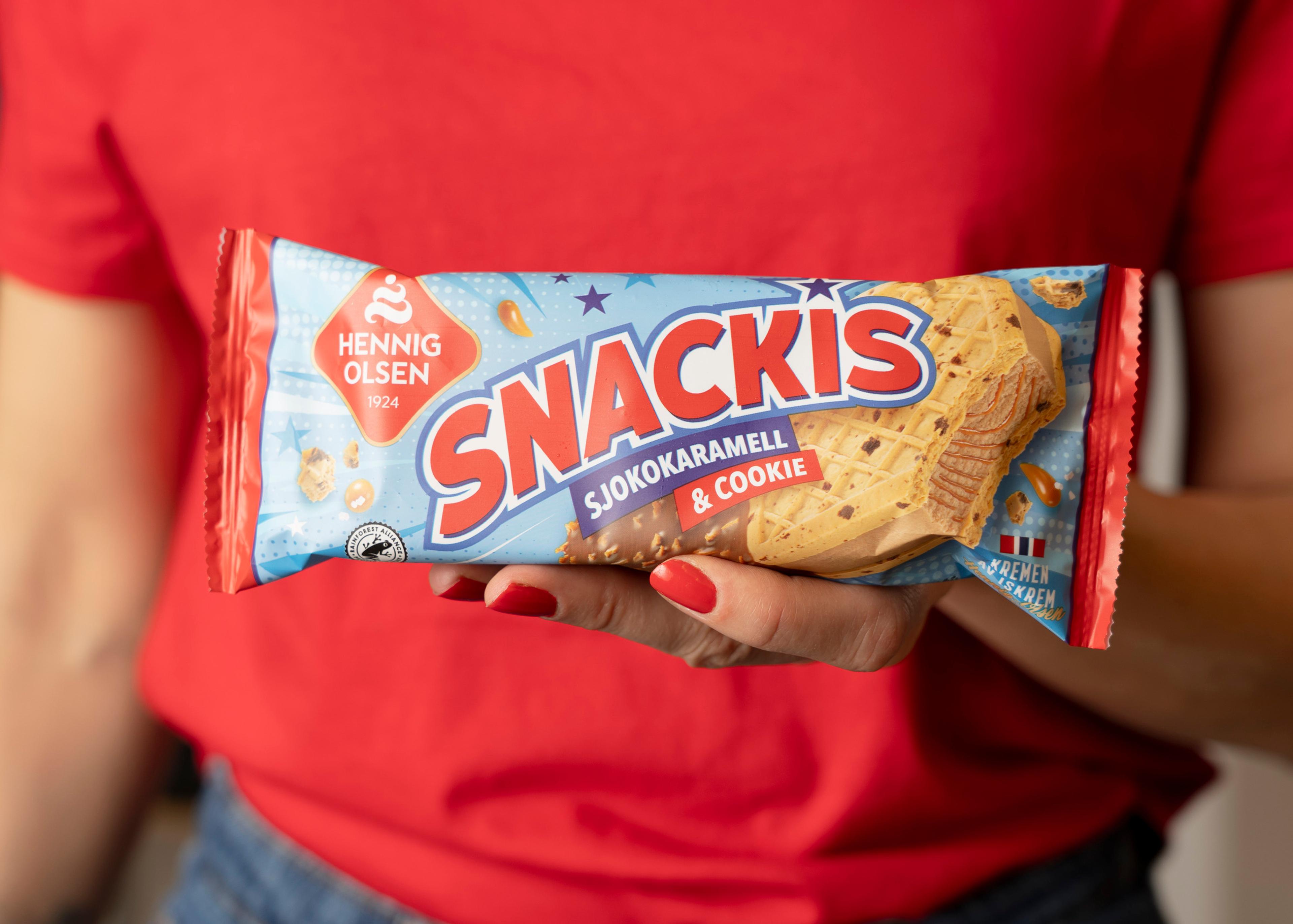Snackis Sjokokaramell & Cookie er en småisnyhet i 2026