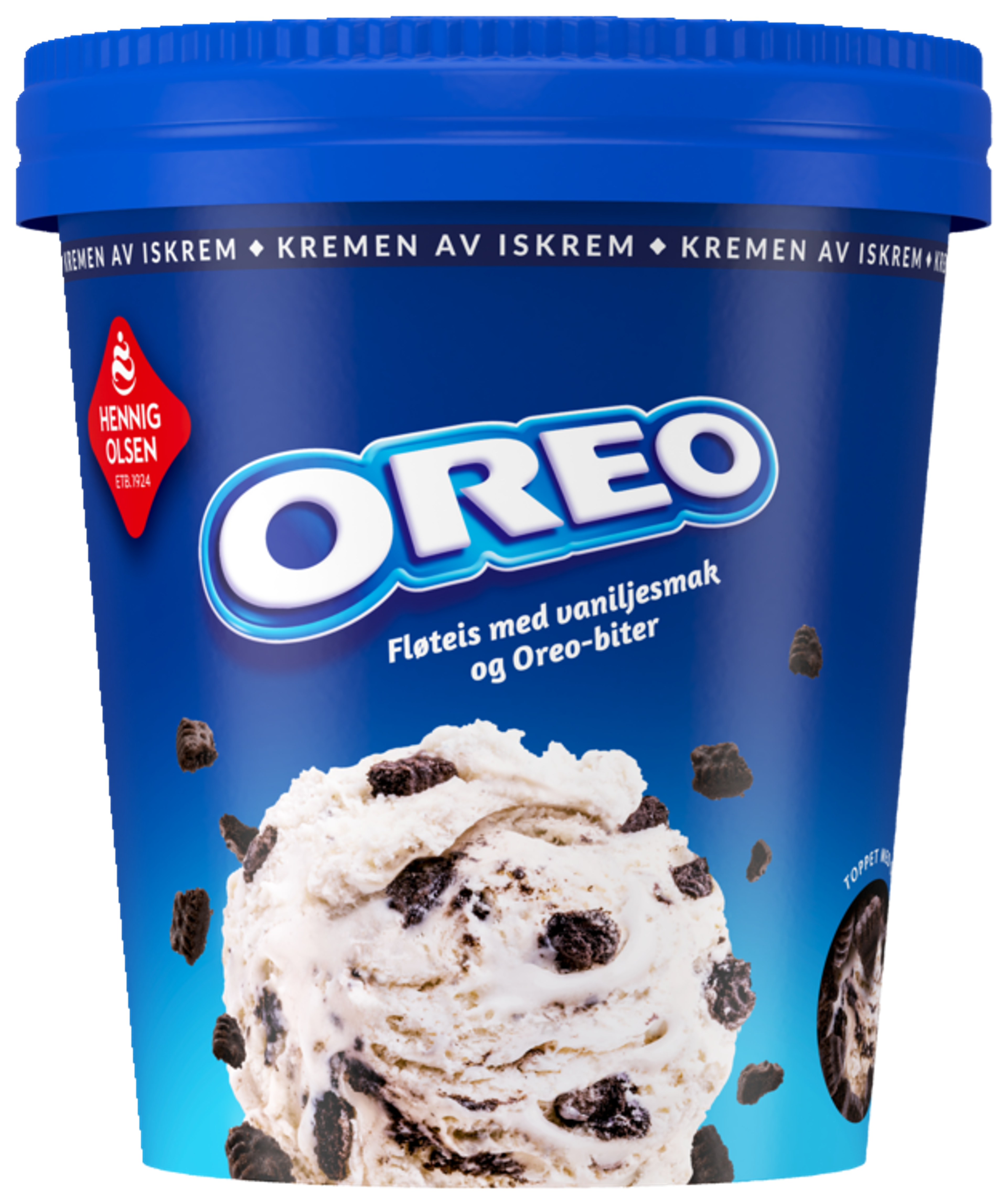 Oreo Fløteis med Vaniljesmak Beger 0.45l - 1N