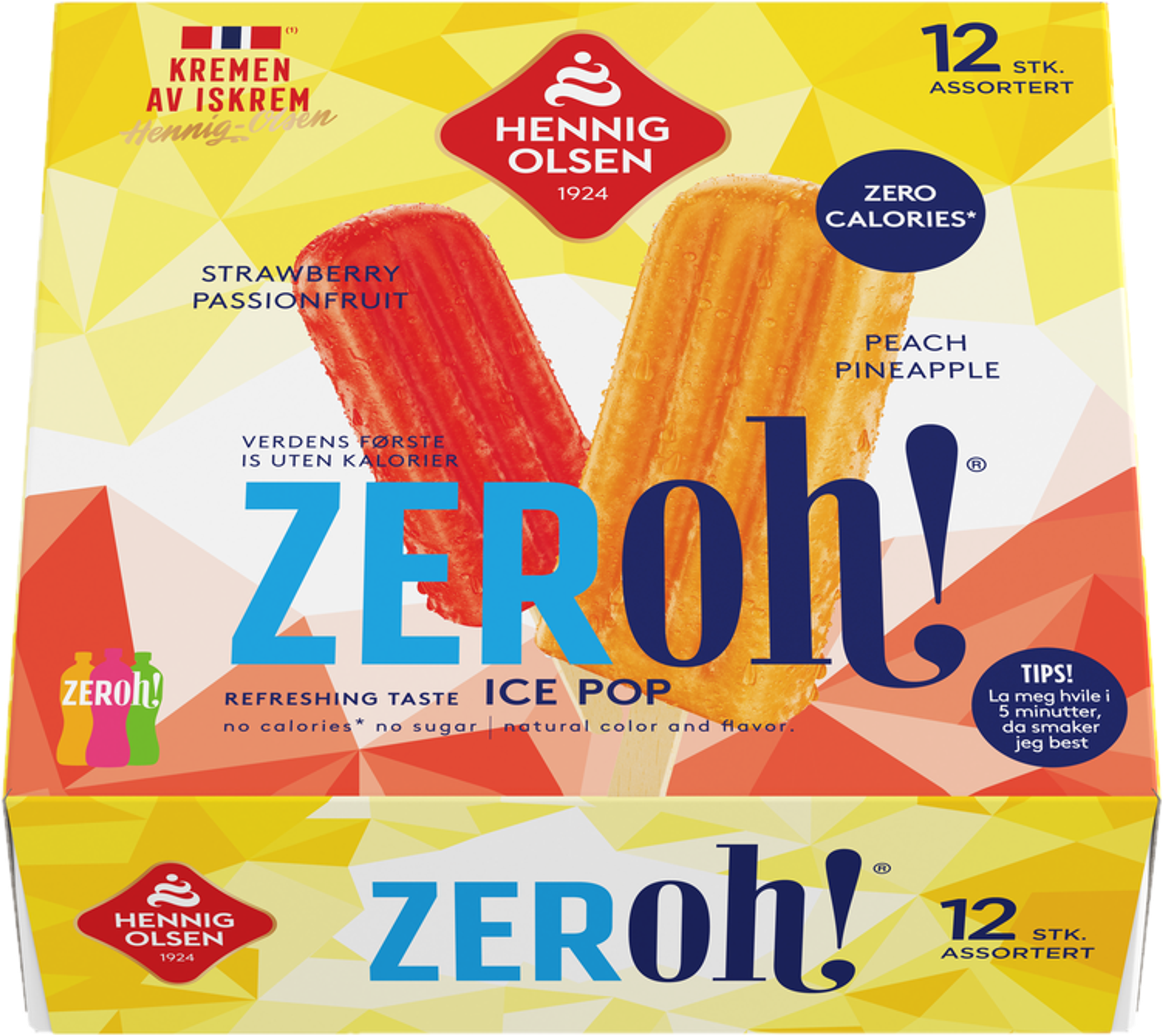 Zeroh! Strawberry Passionfruit & Peach Pineapple 12stk - 1C