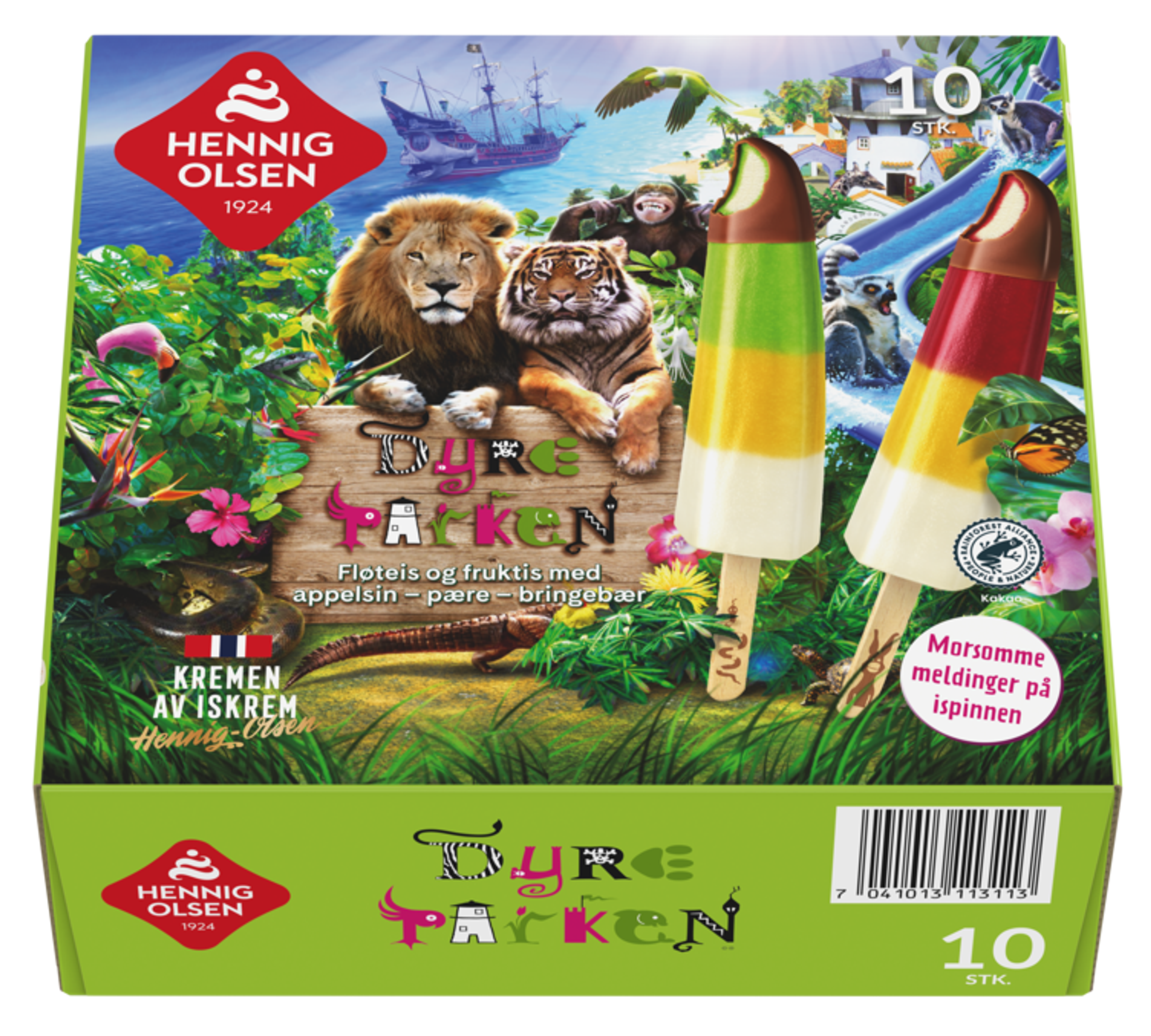 Dyreparken Sparepakke Fruktis og Fløteis 10stk - 1C