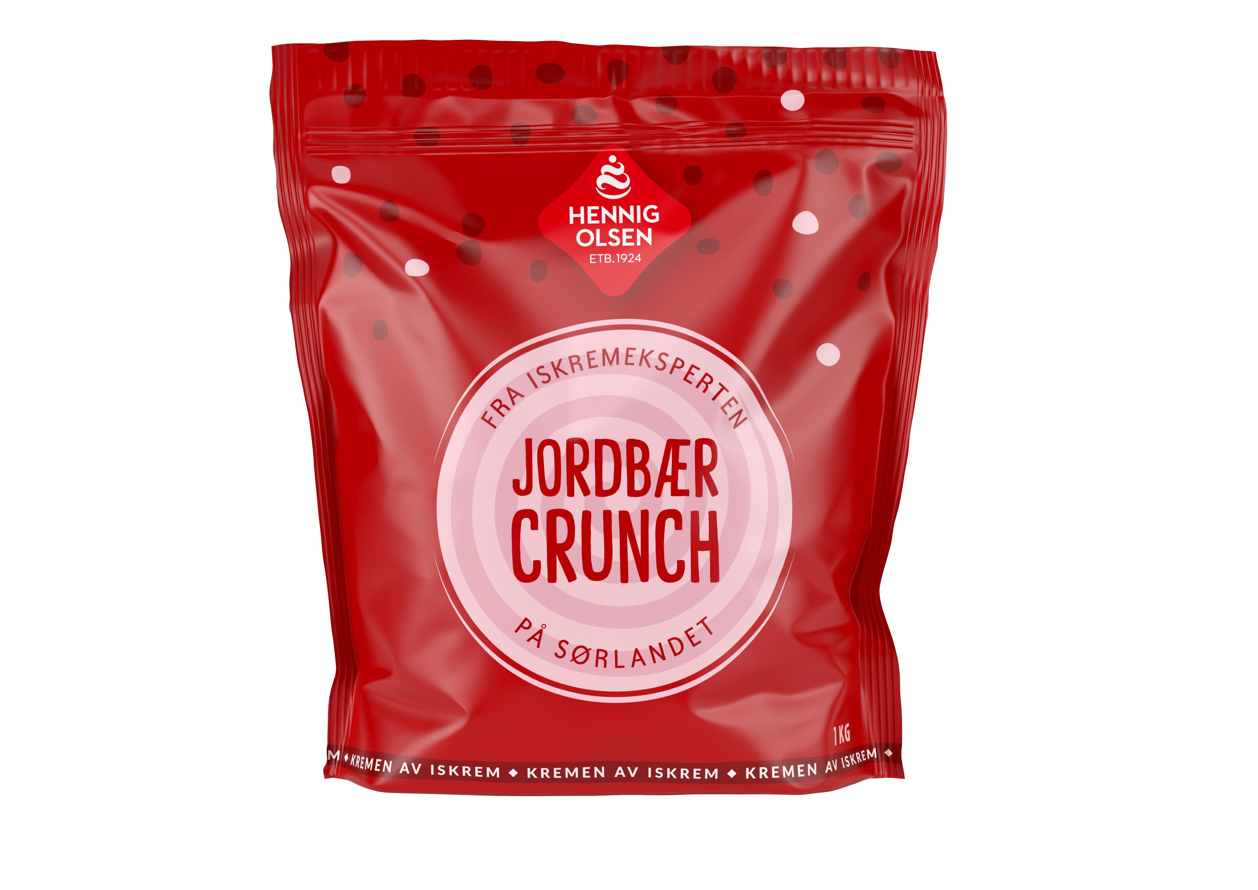 Jordbærcrunch Strøssel 1kg