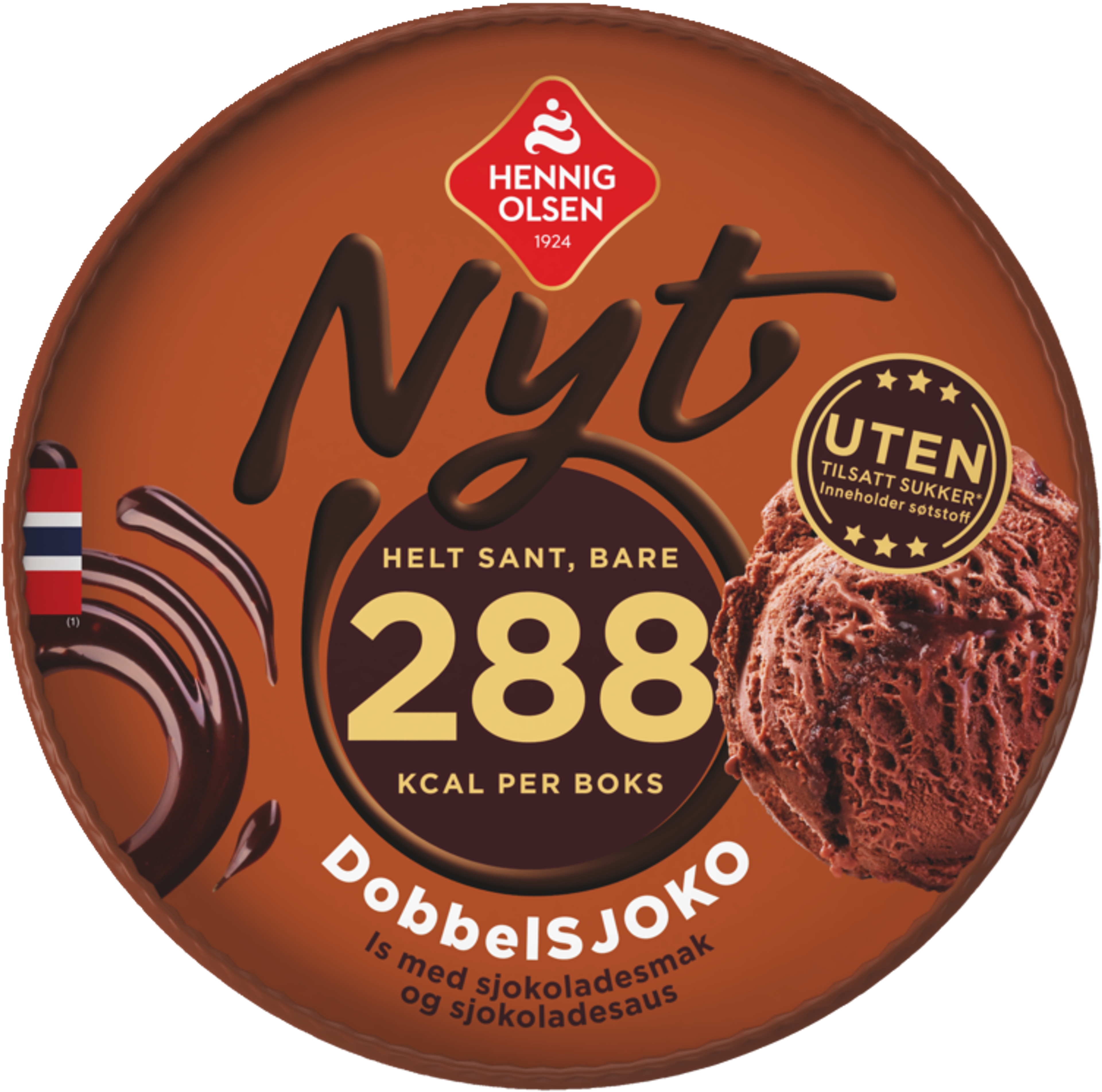 Nyt Dobbelsjoko 500ml uten Tilsatt Sukker - 3N