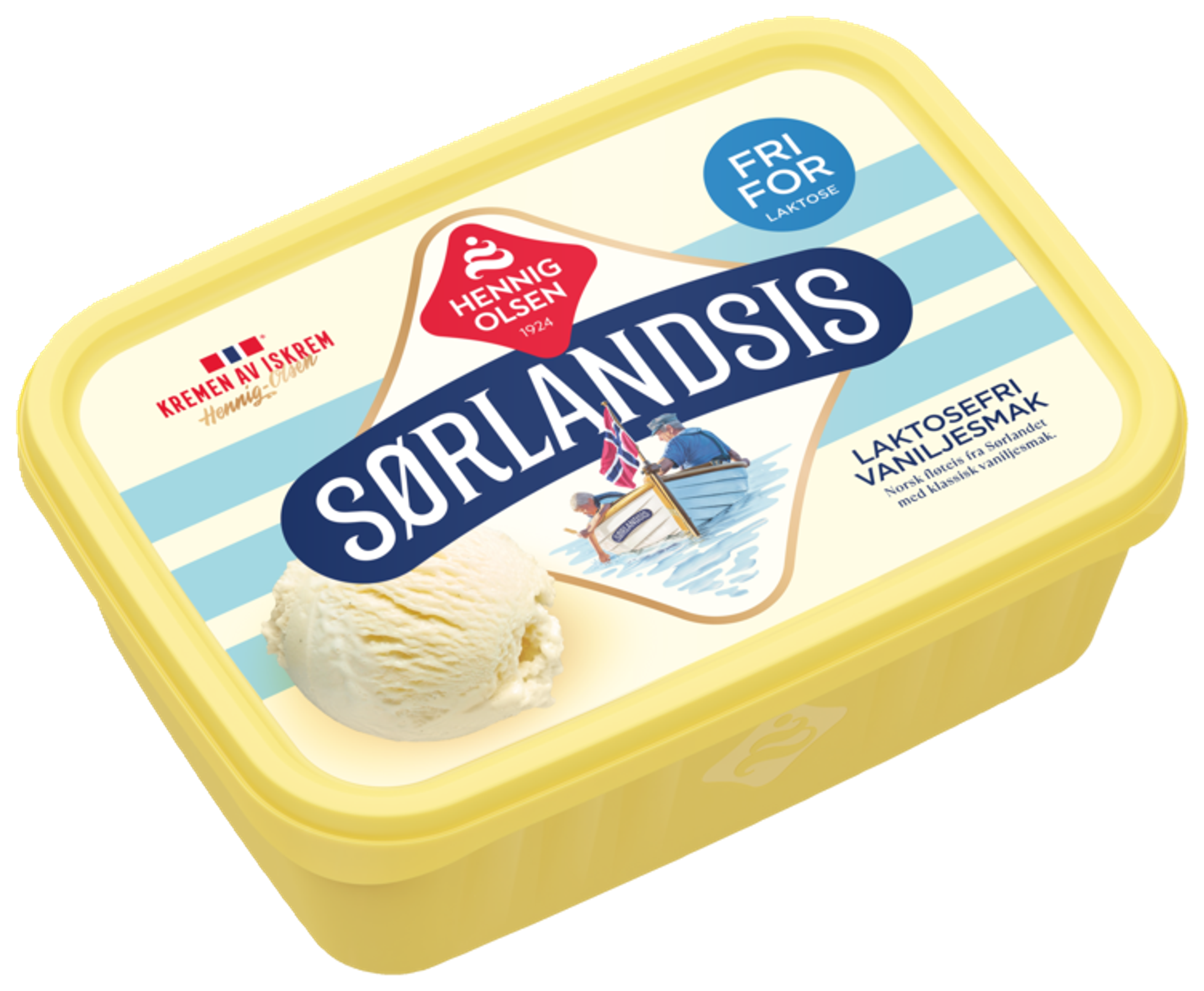 Sørlandsis Laktosefri 1,2l Fløteis - 1L