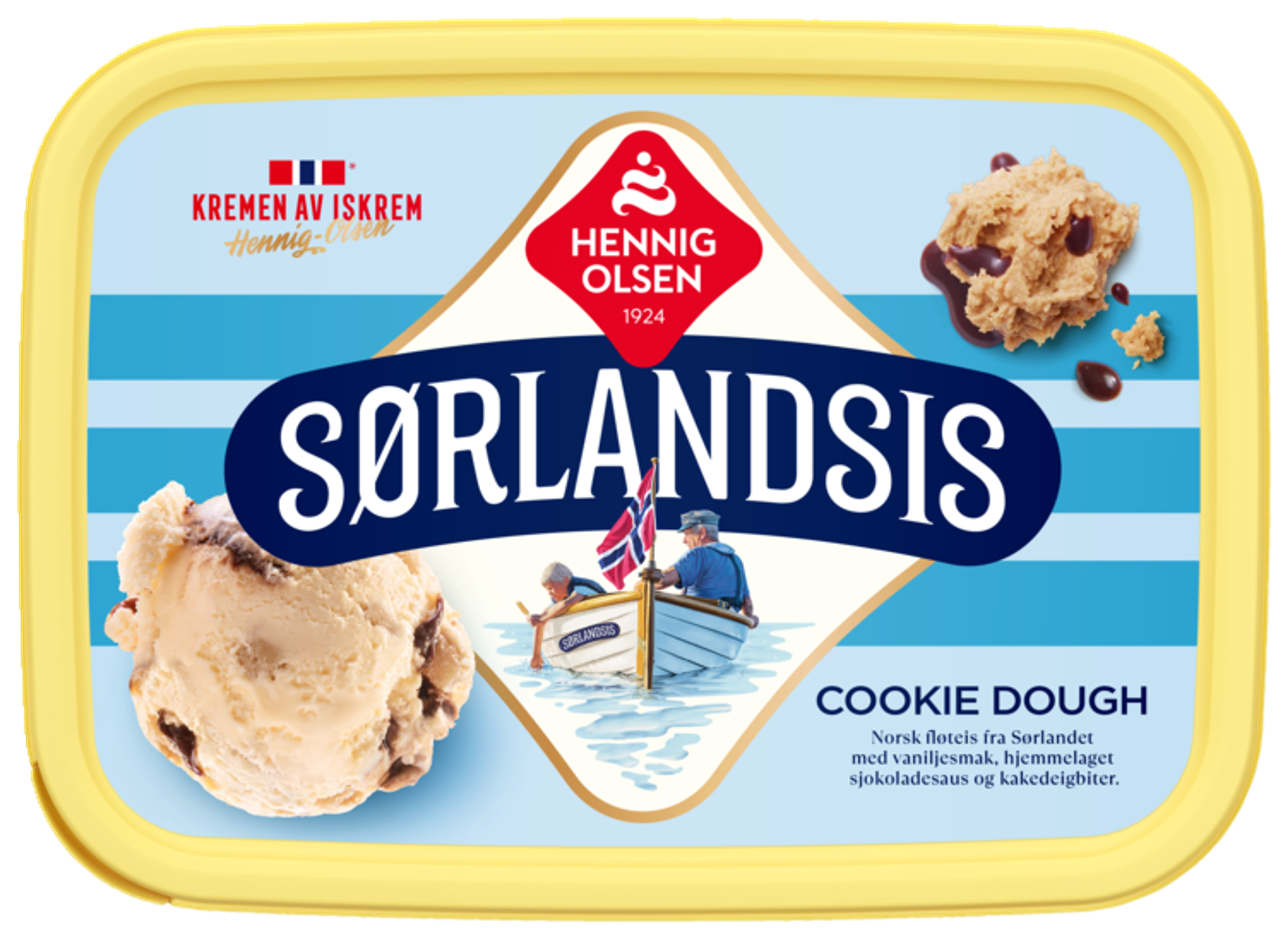Sørlandsis Cookie Dough 1l Fløteis - 1N
