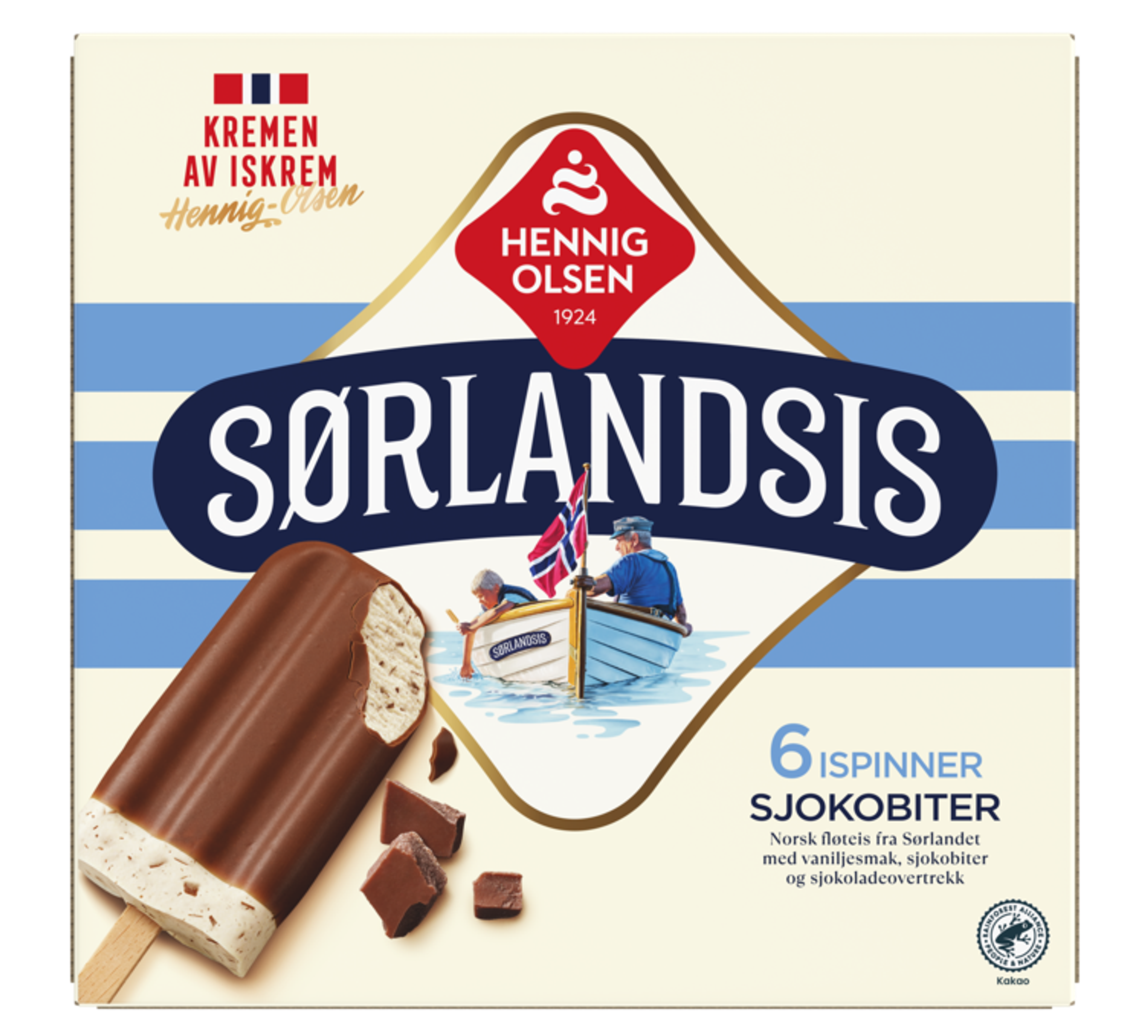 Sørlandsis Sjokobiter 6 stk - 1N