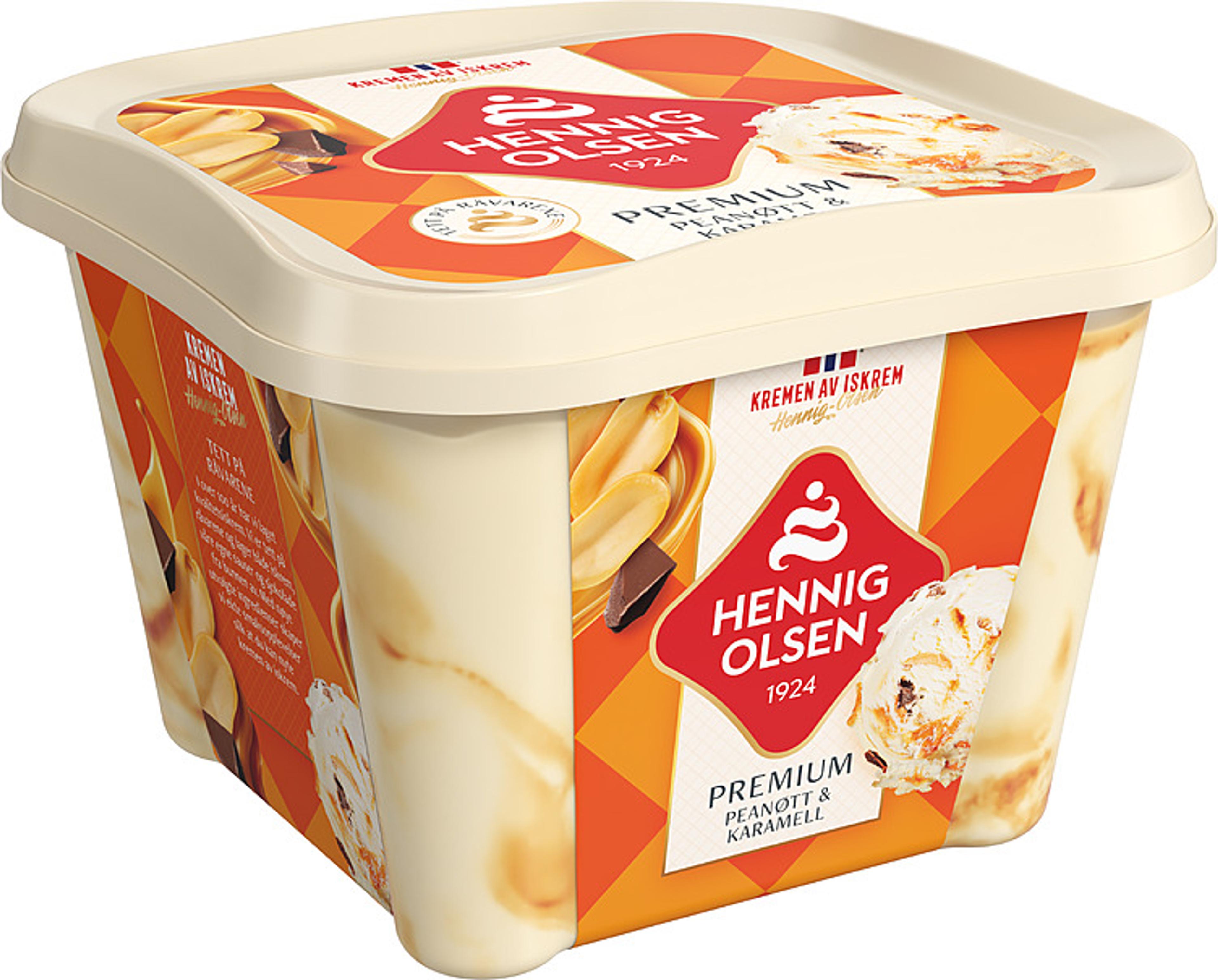 Premium Peanøtt & Karamell - 1L