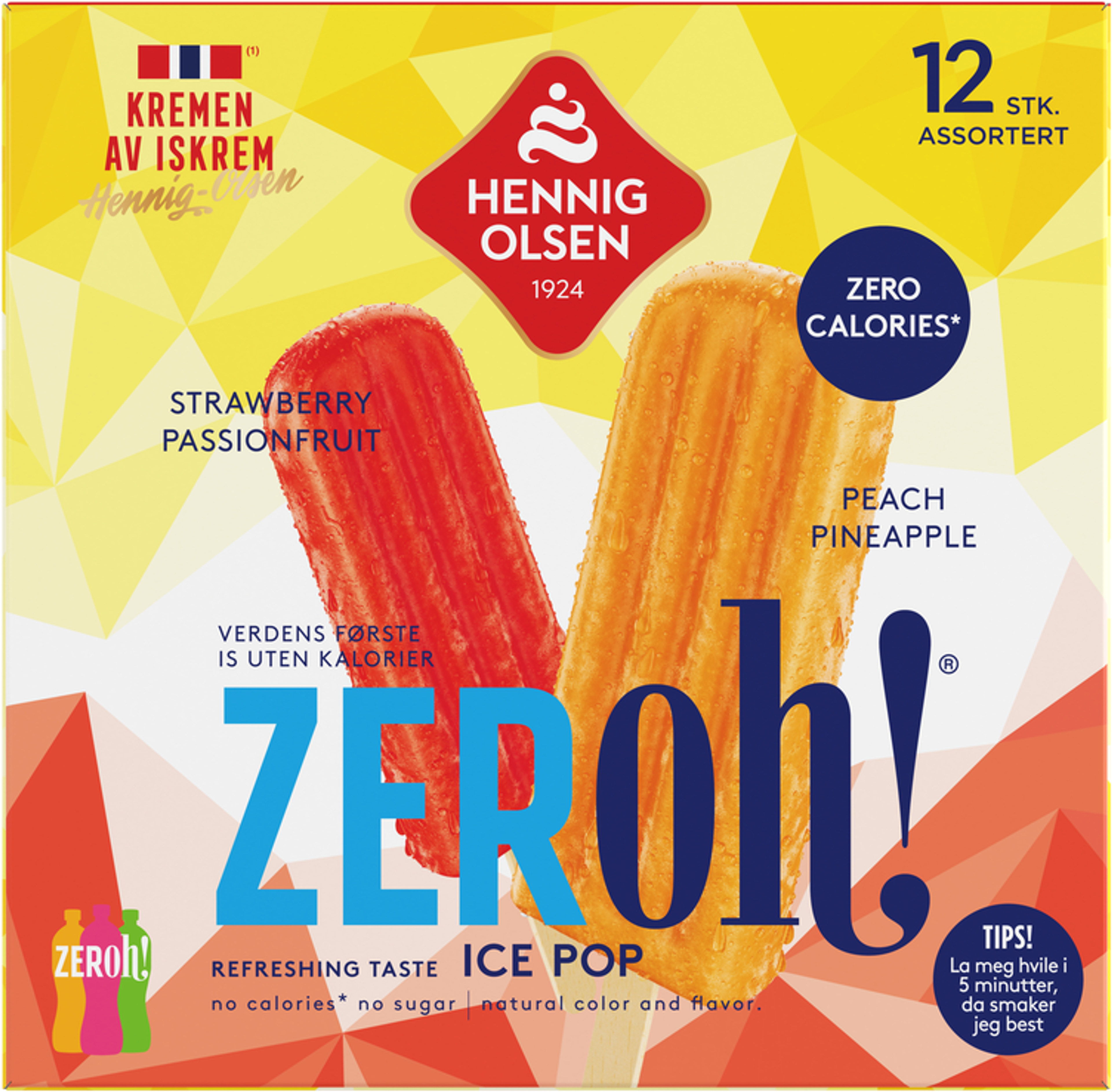 Zeroh! Strawberry Passionfruit & Peach Pineapple 12stk - 1N
