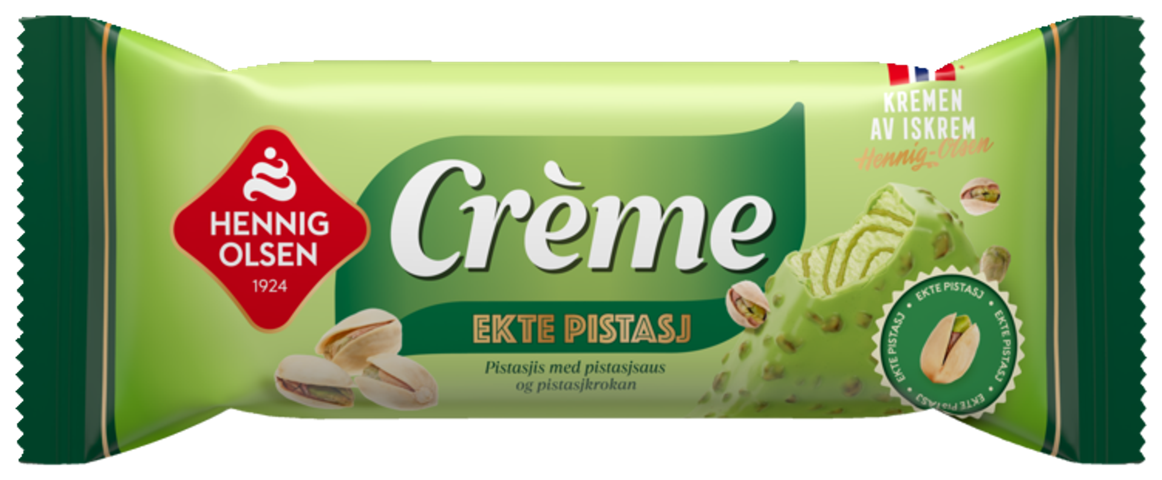 Crème Ekte Pistasj Fløteis 110ml - 1N