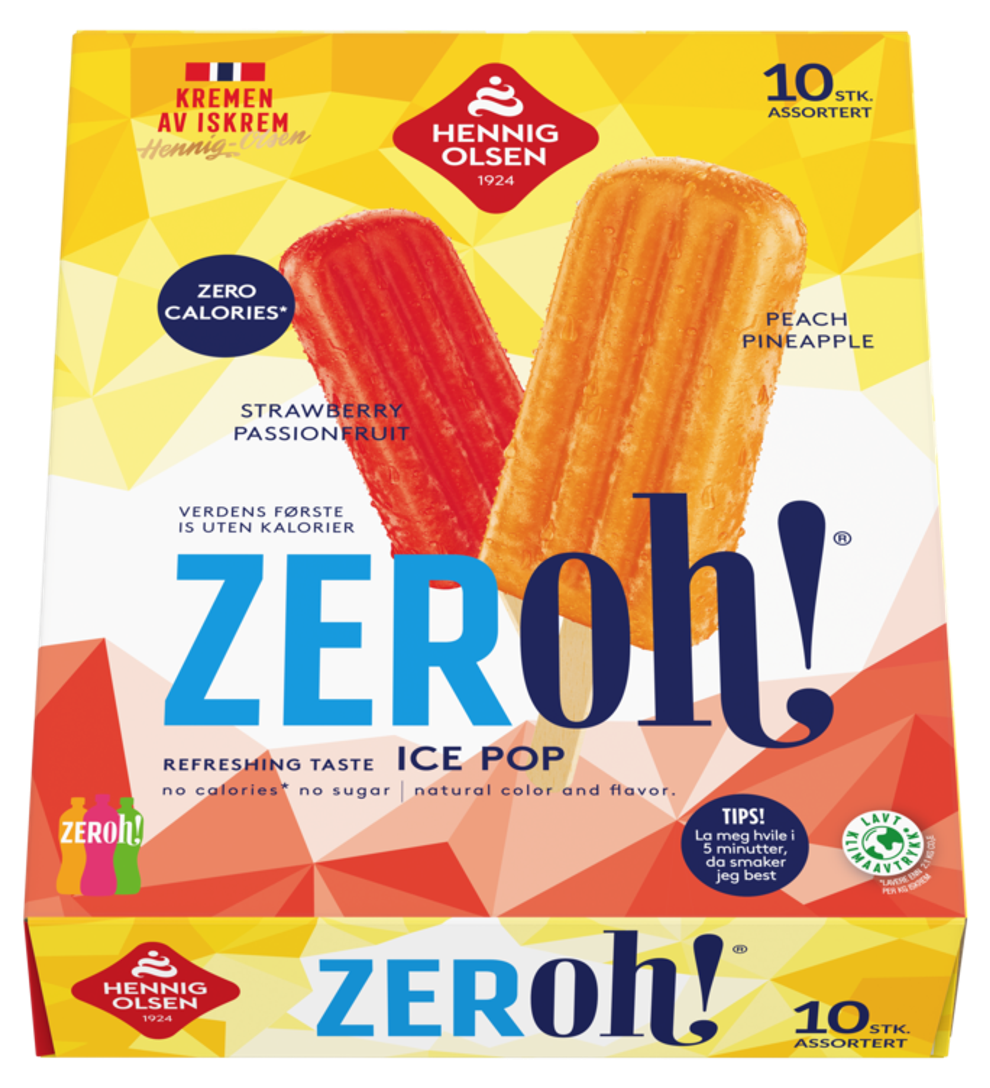 Zeroh! Strawberry Passionfruit & Peach Pinapple 10pk Vannis - 1C
