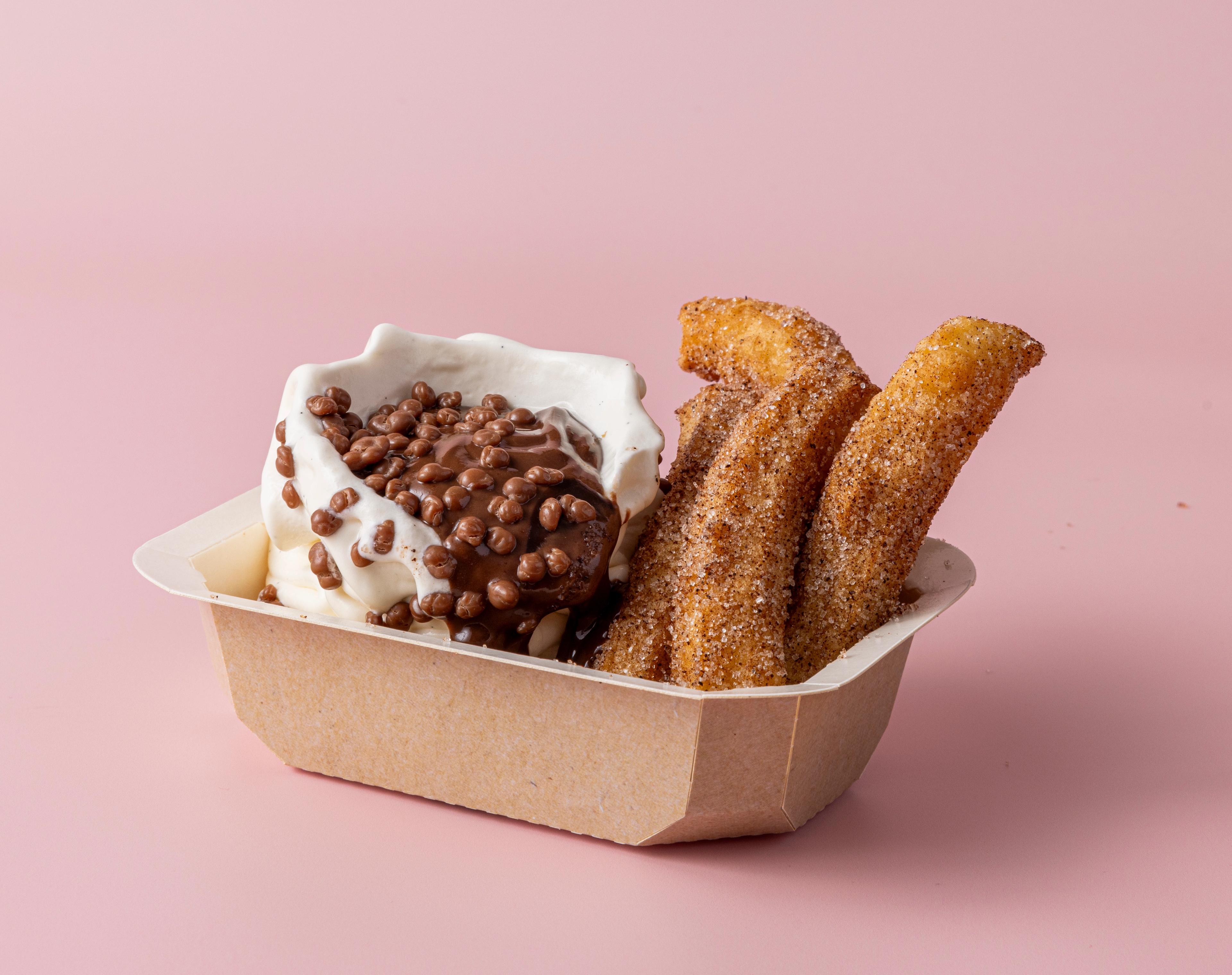 Churros med Softisvulkan