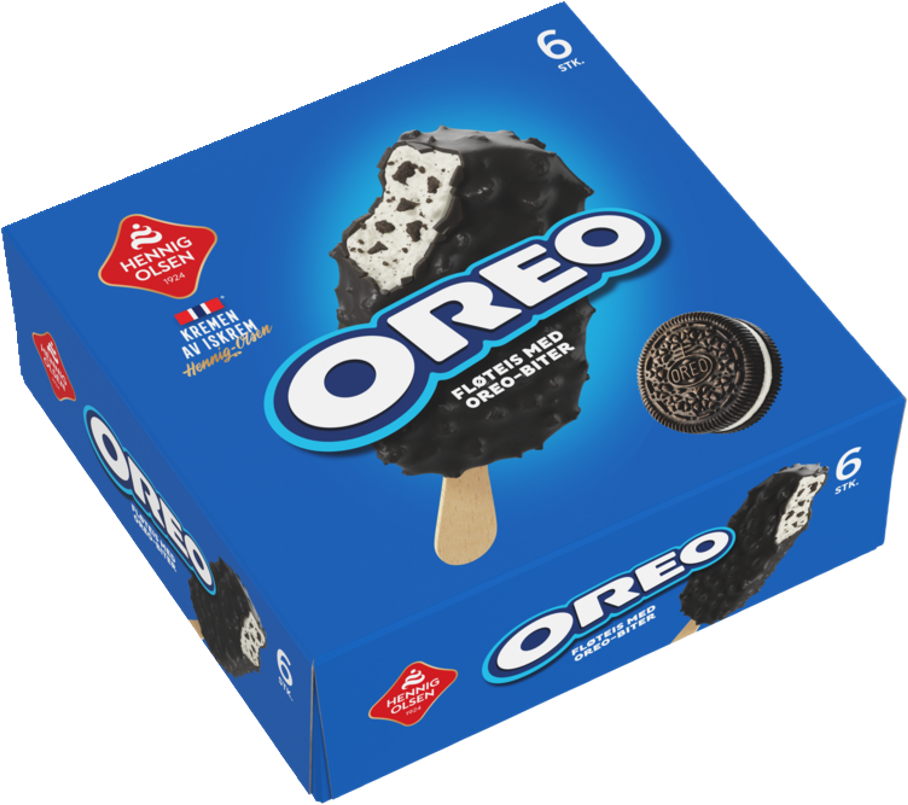 Oreo Fløteis, 6stk - 1L