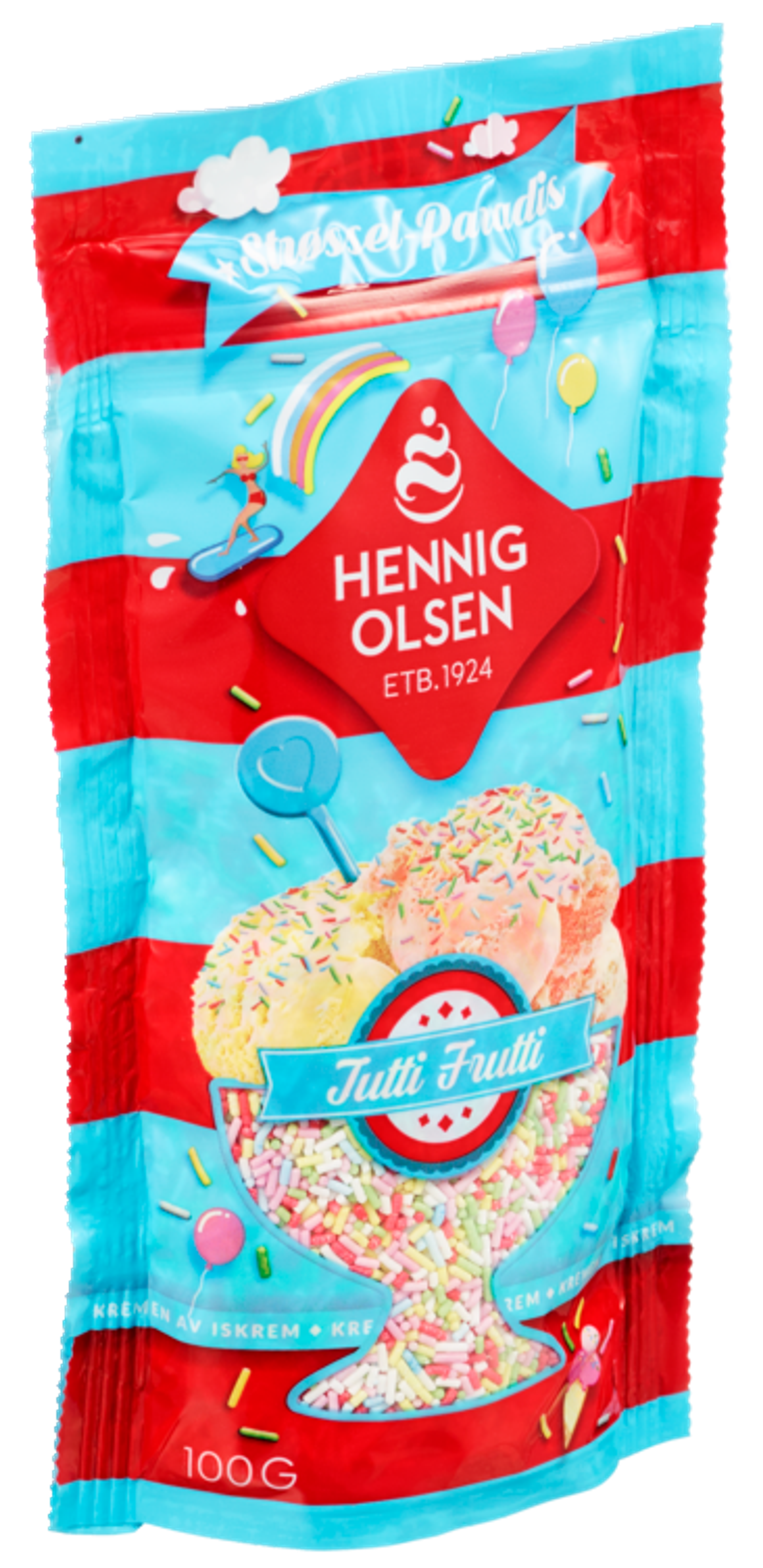 Tutti Frutti Strøssel 100g - 1L