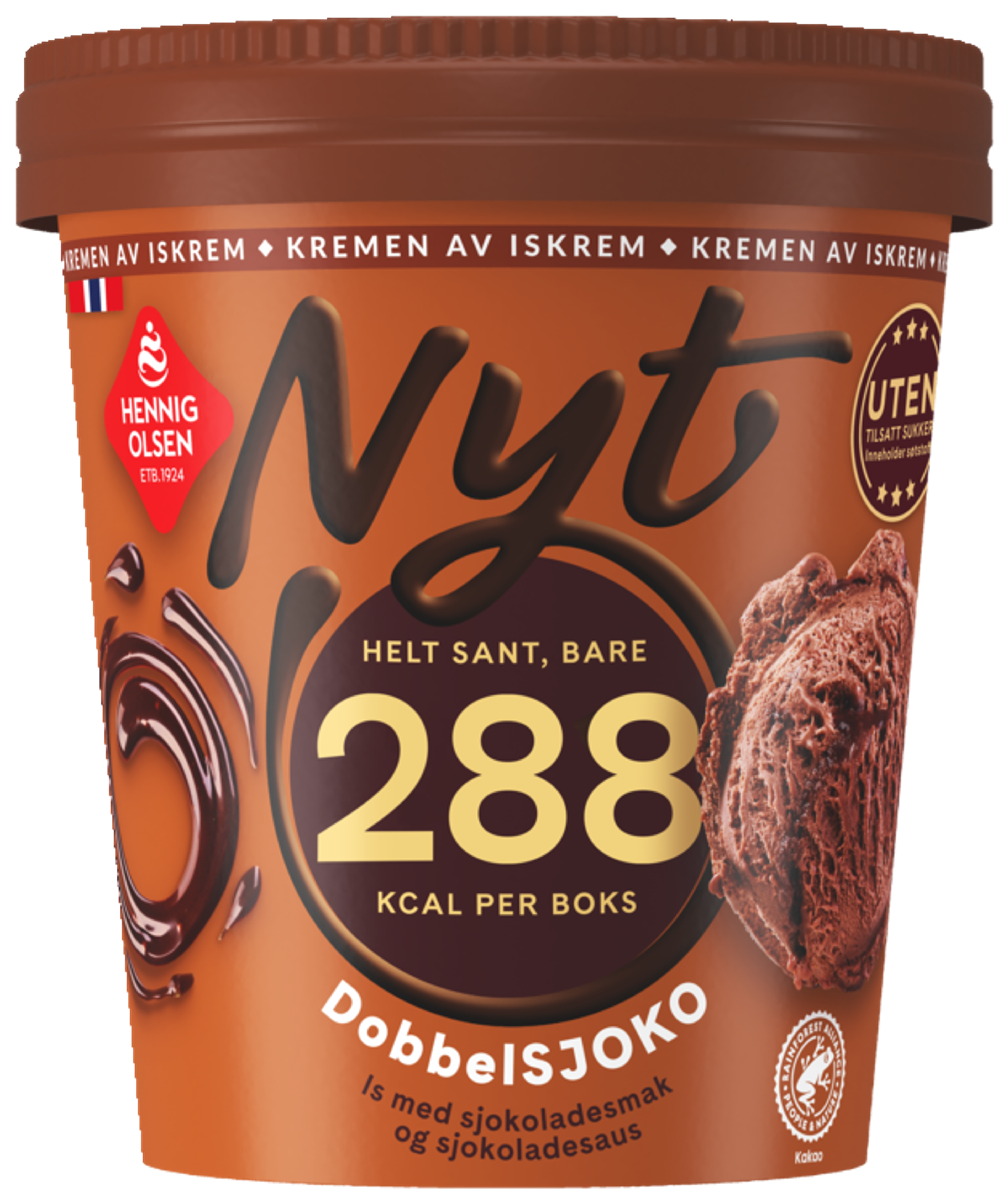 Nyt Dobbelsjoko 500ml uten Tilsatt Sukker - 1N