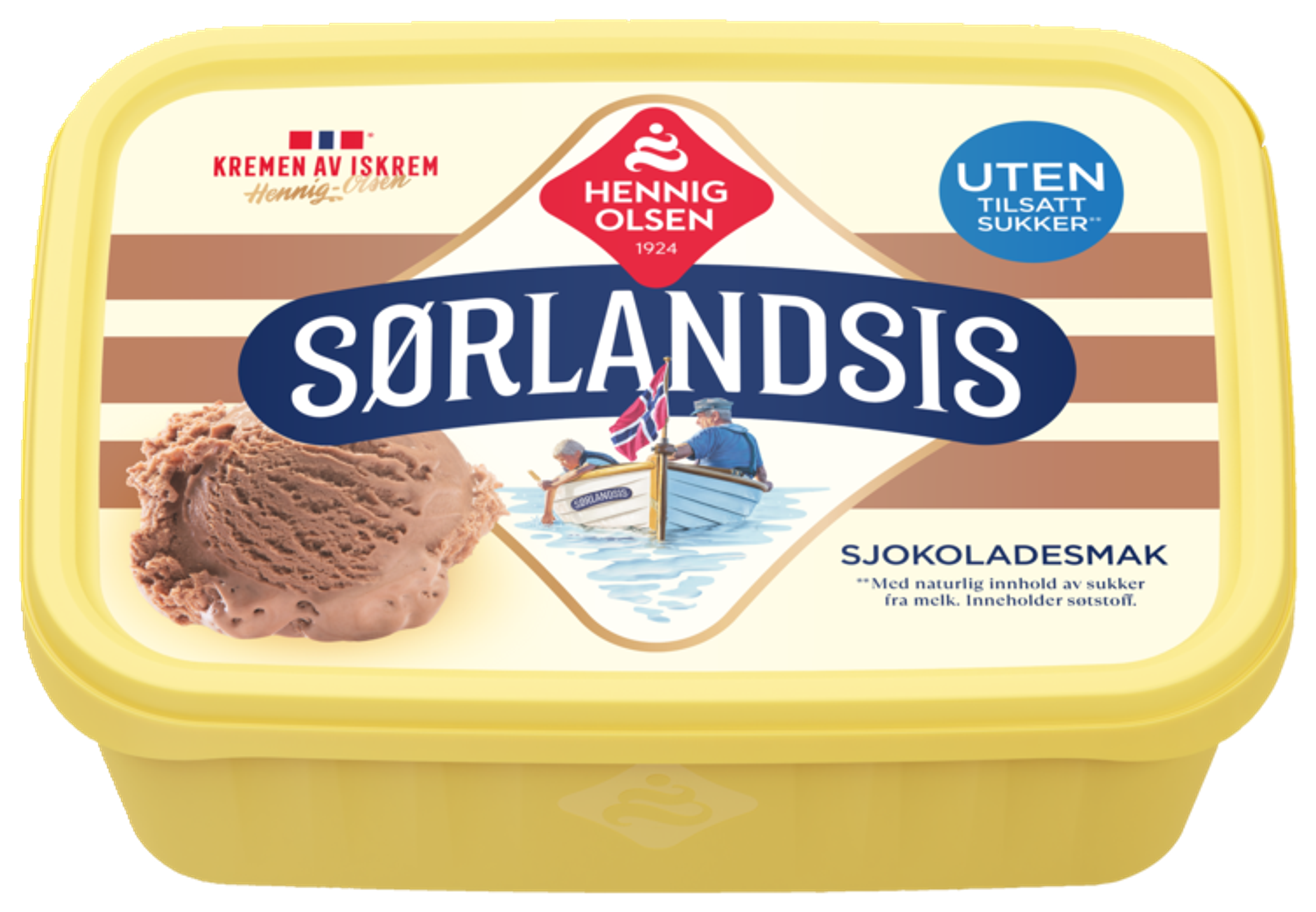 Sørlandsis Sjokoladesmak Uten tilsatt sukker