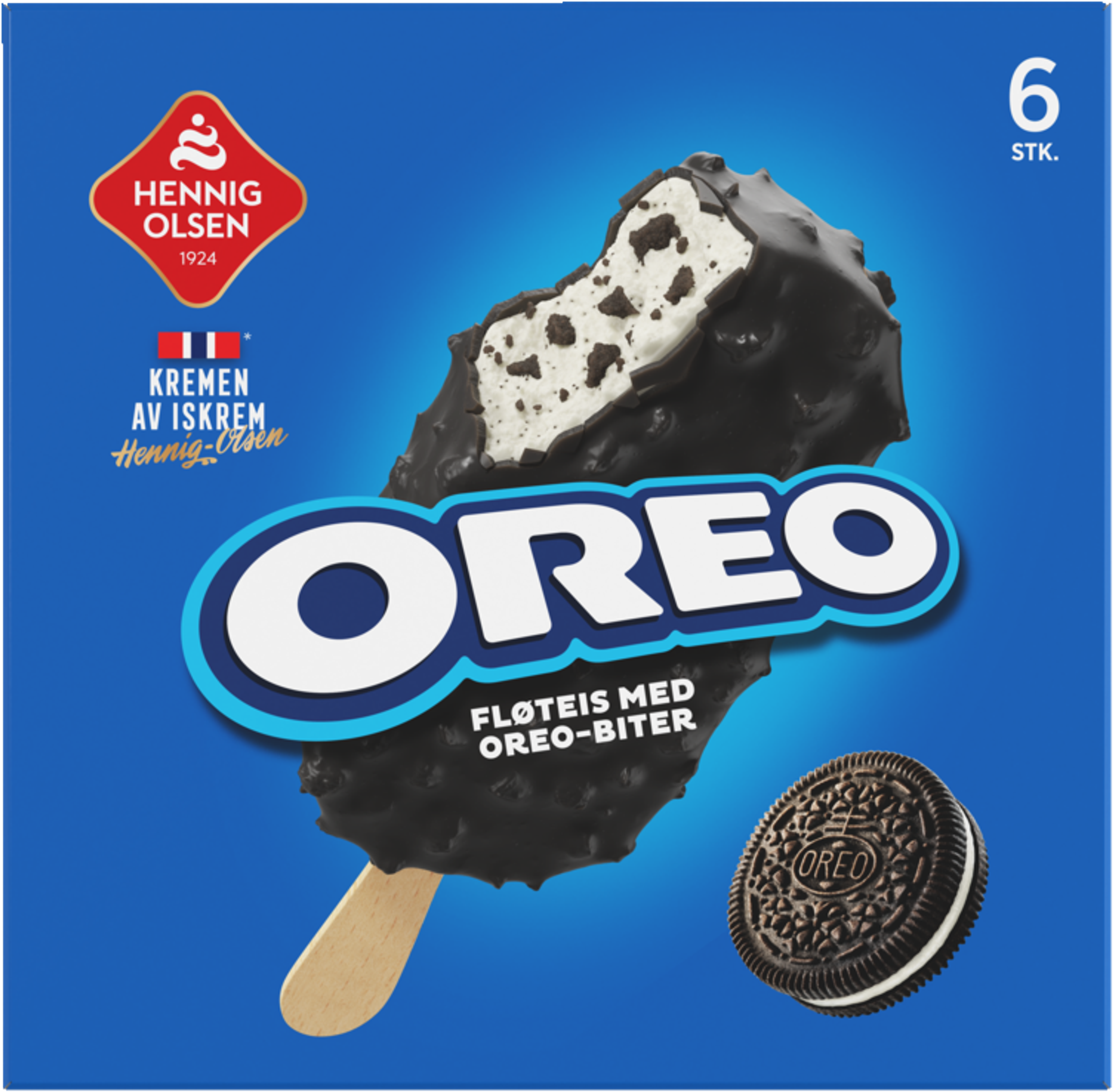 Oreo Fløteis, 6stk - 1N