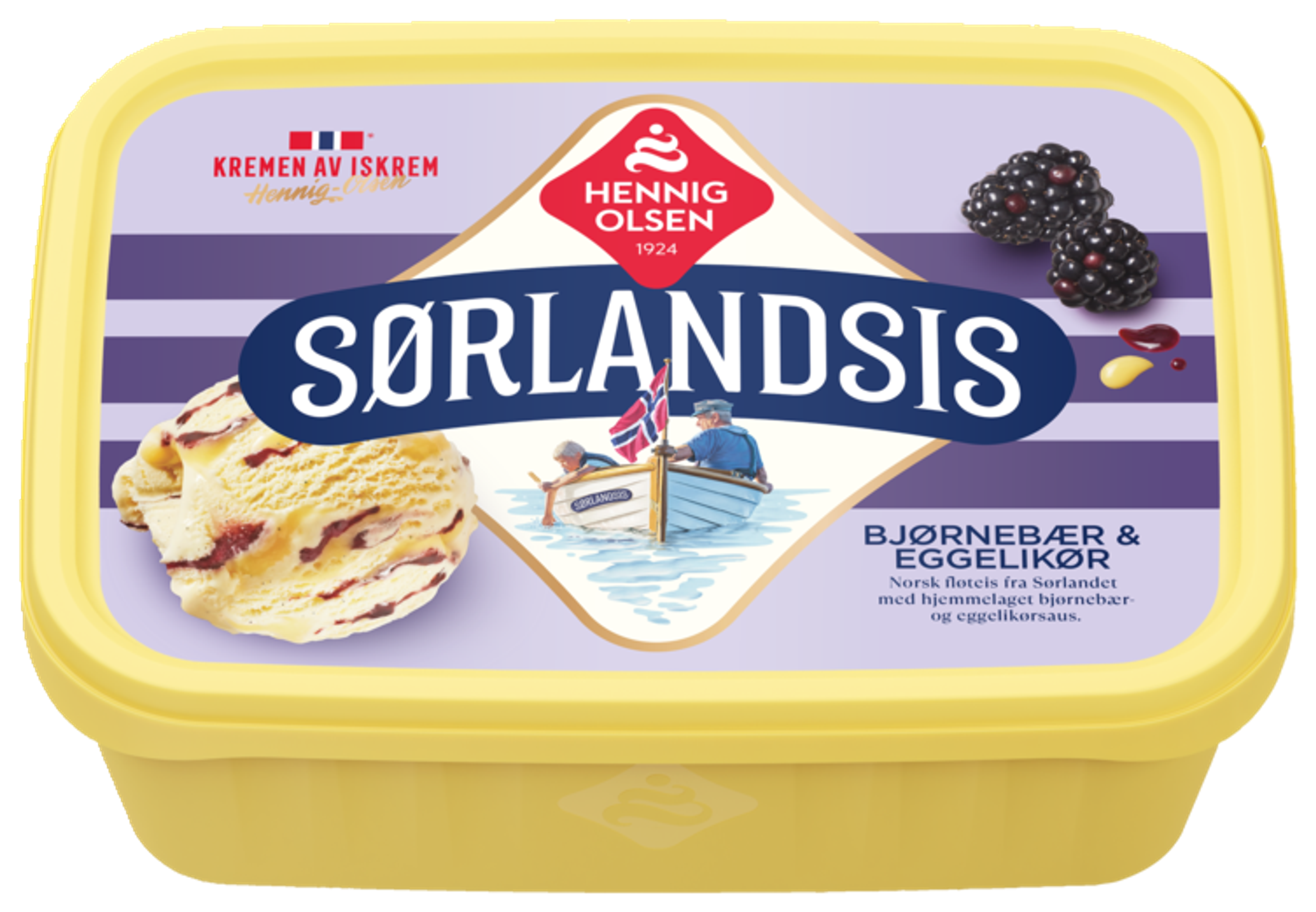 Sørlandsis Bjørnebær og Eggelikør