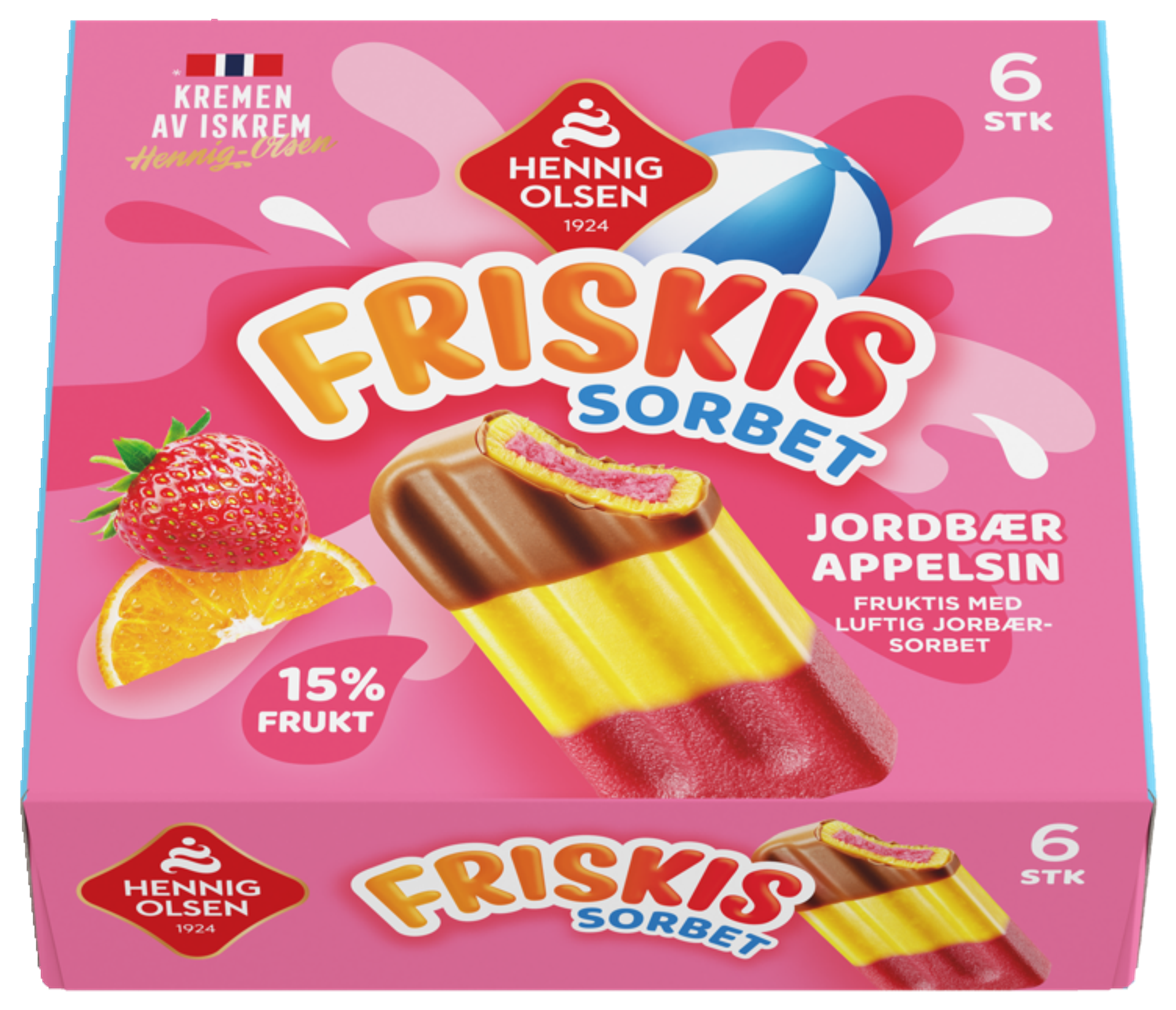 Friskis Sorbet 6stk Fruktis og Sorbet - 1C