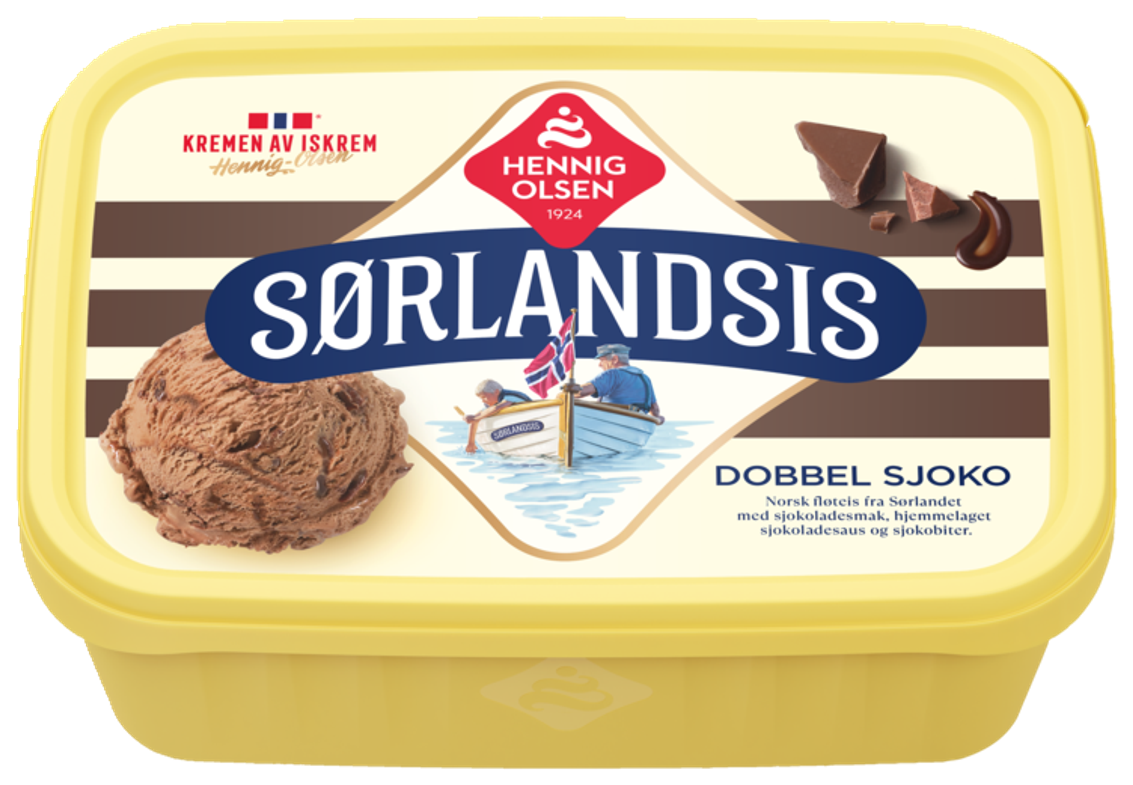 Sørlandsis Dobbel Sjoko Fløteis 1,2l - 1C