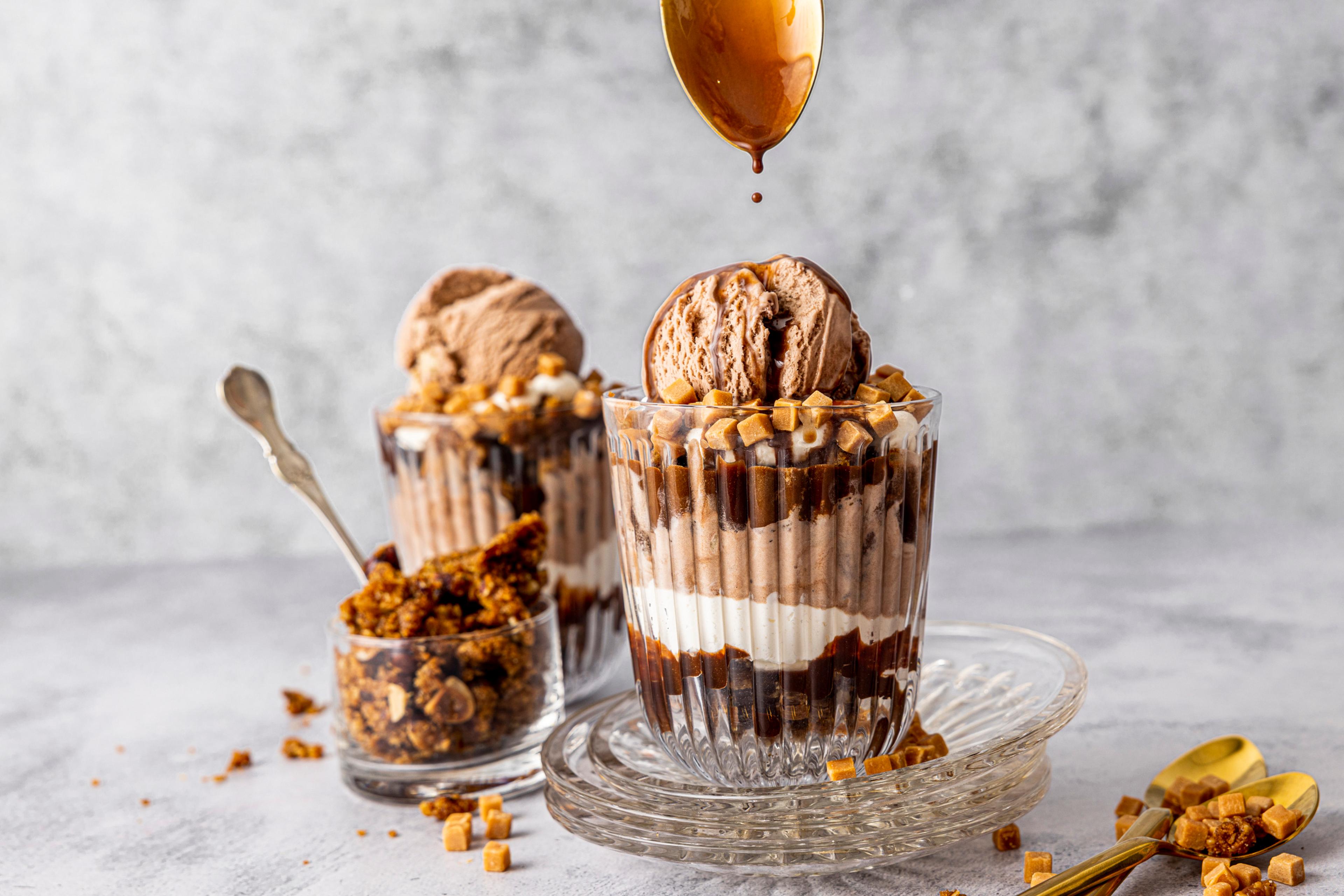 Lagvis sjoko-mocha dessert