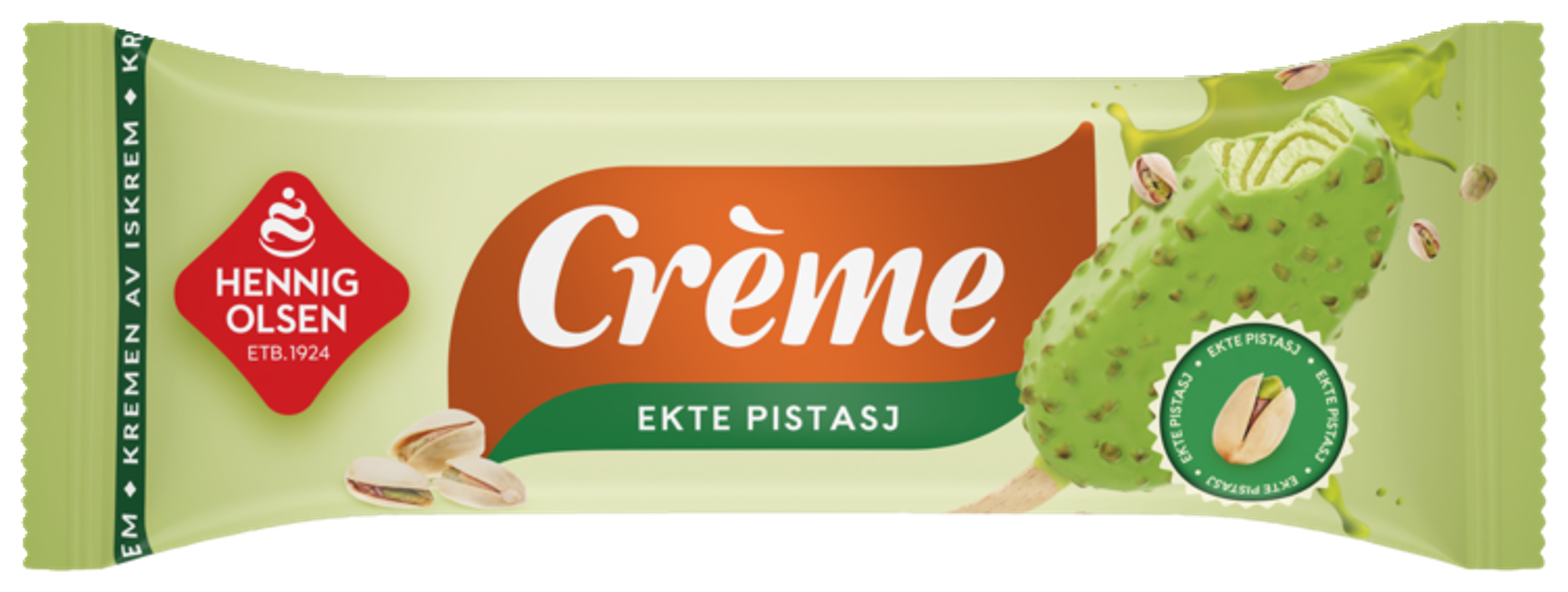 Crème Ekte Pistasj Fløteis 110ml - 1N