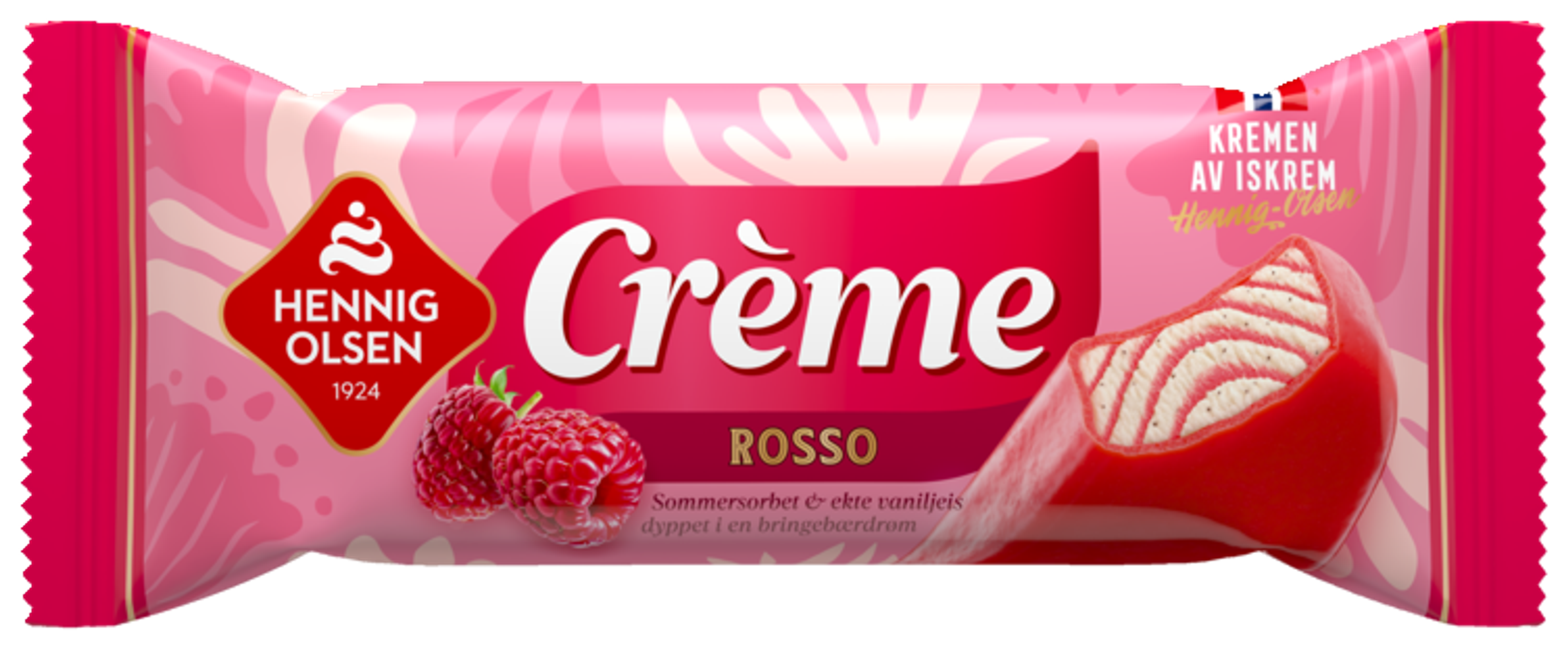 Crème Rosso Fløteis og Sorbet - 1N