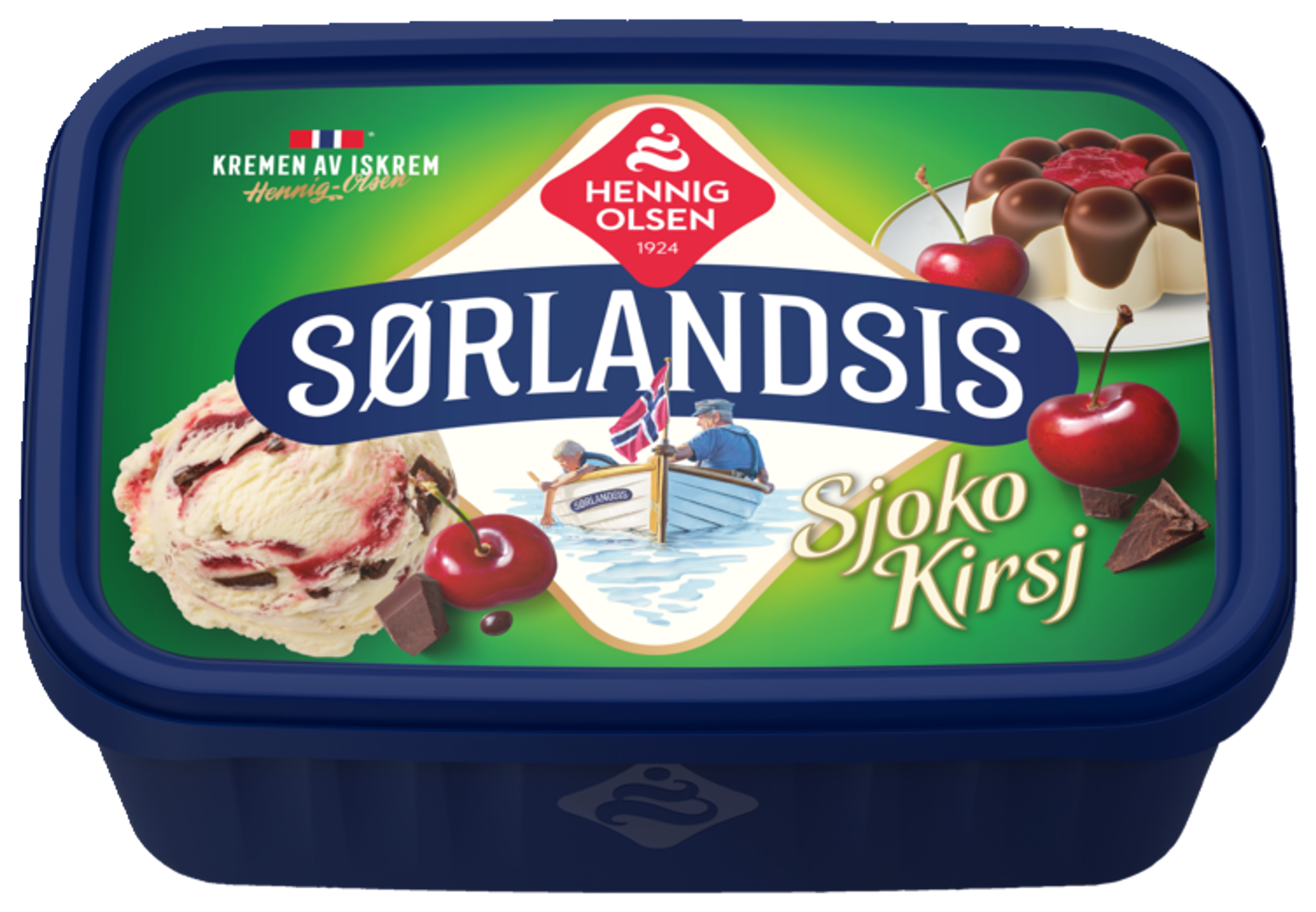 Sørlandsis Sjokokirsj 1l Fløteis - 1C