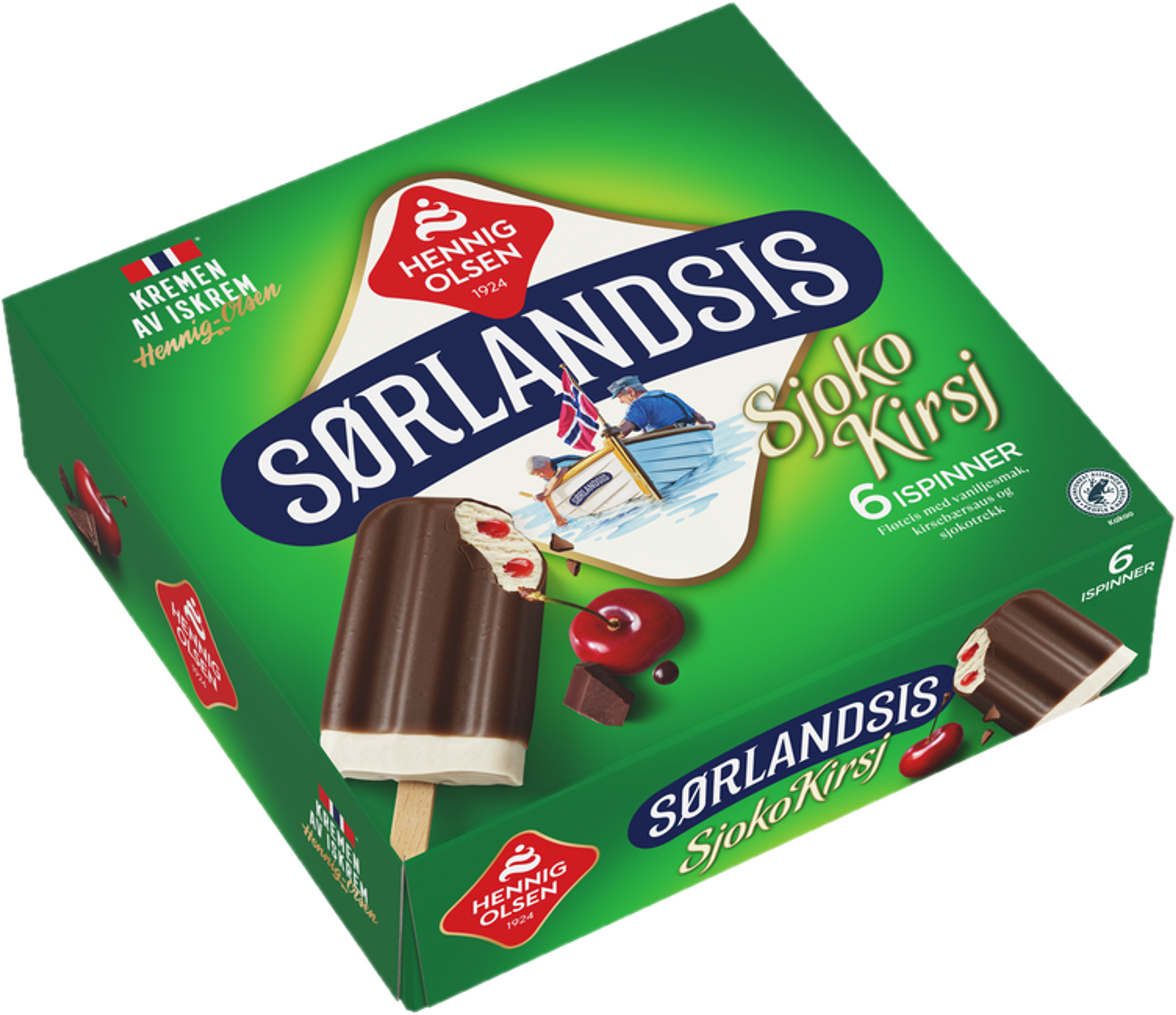 Sørlandsis Sjokokirsj, 6stk - 1L