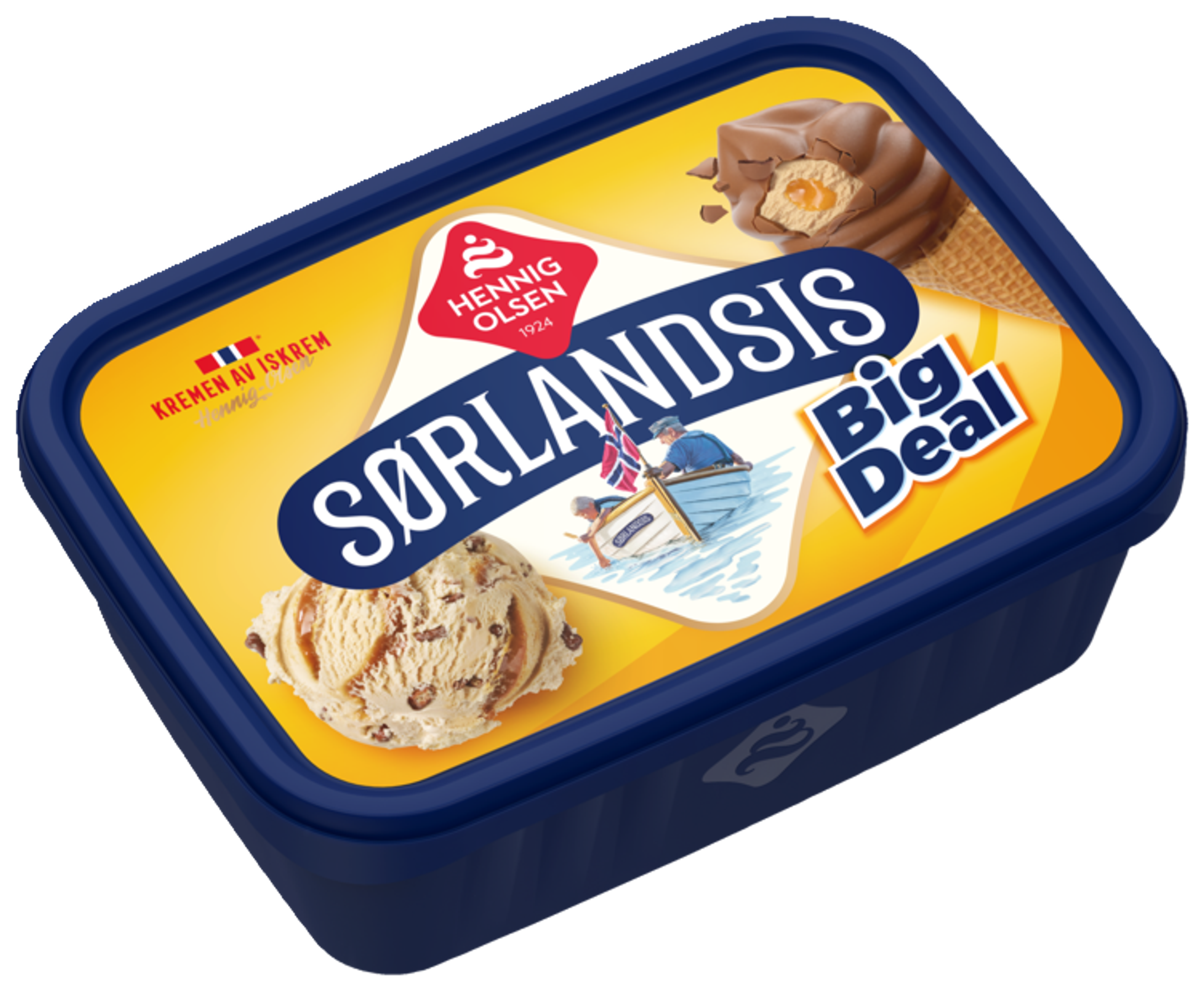 Sørlandsis Big Deal Fløteis - 1L