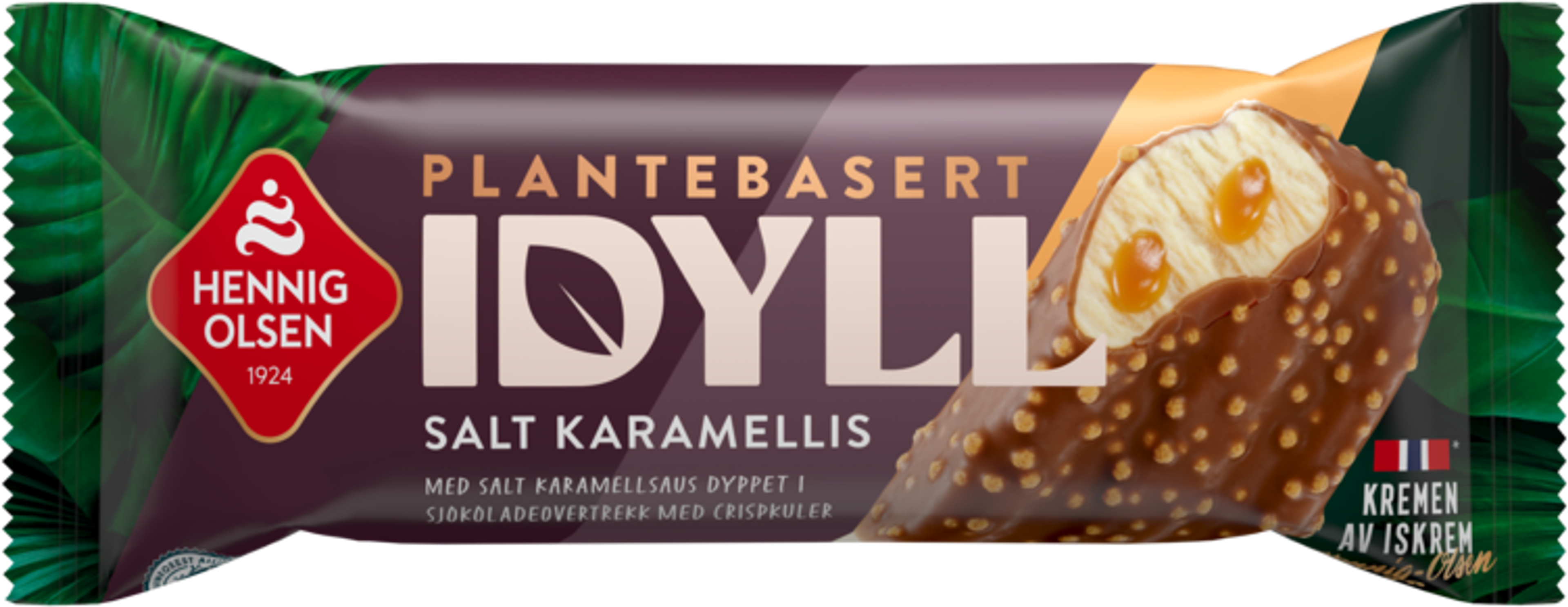 Idyll Salt Karamell 100ml Plantebasert - 1N
