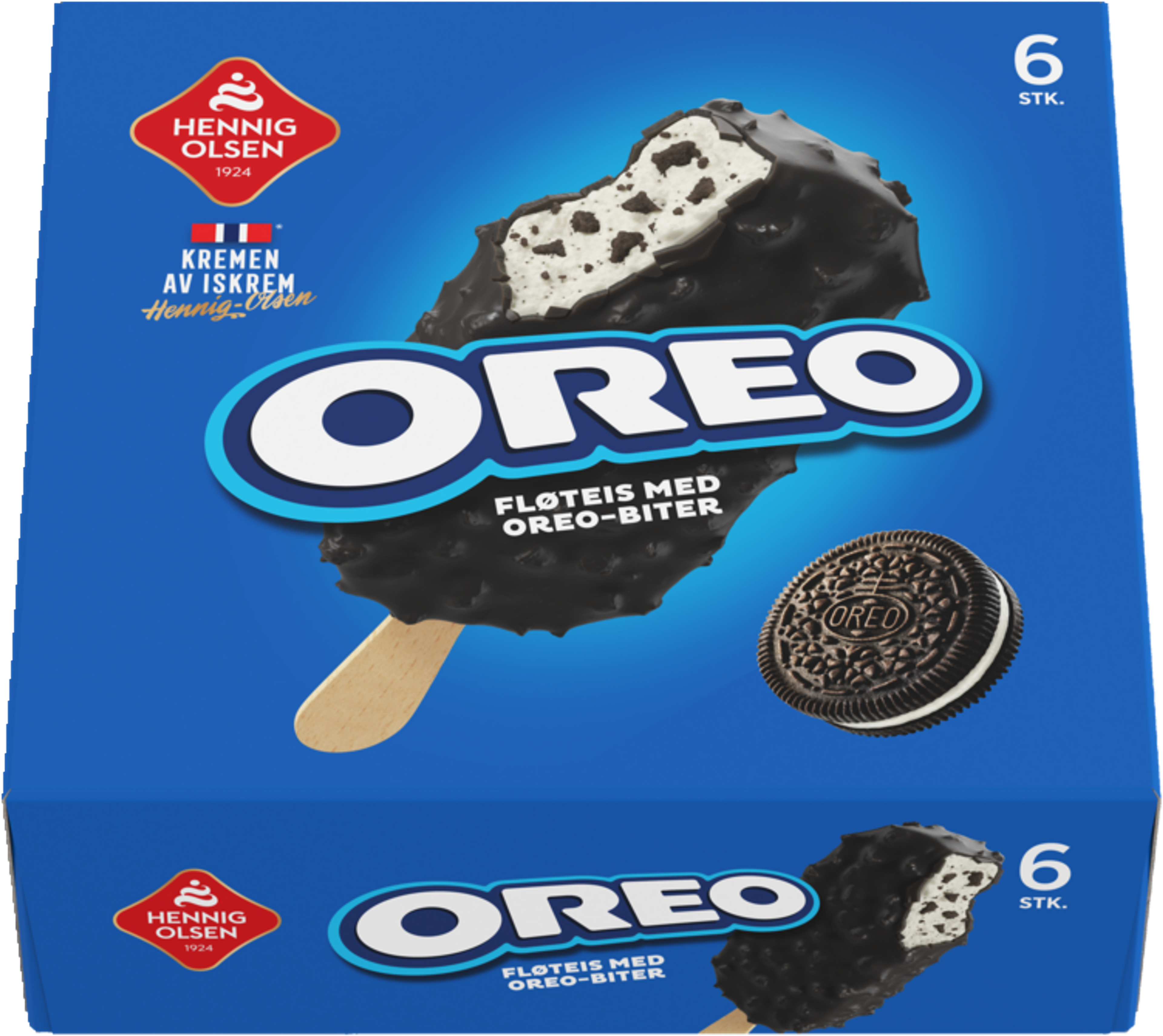 Oreo Fløteis, 6stk - 1C