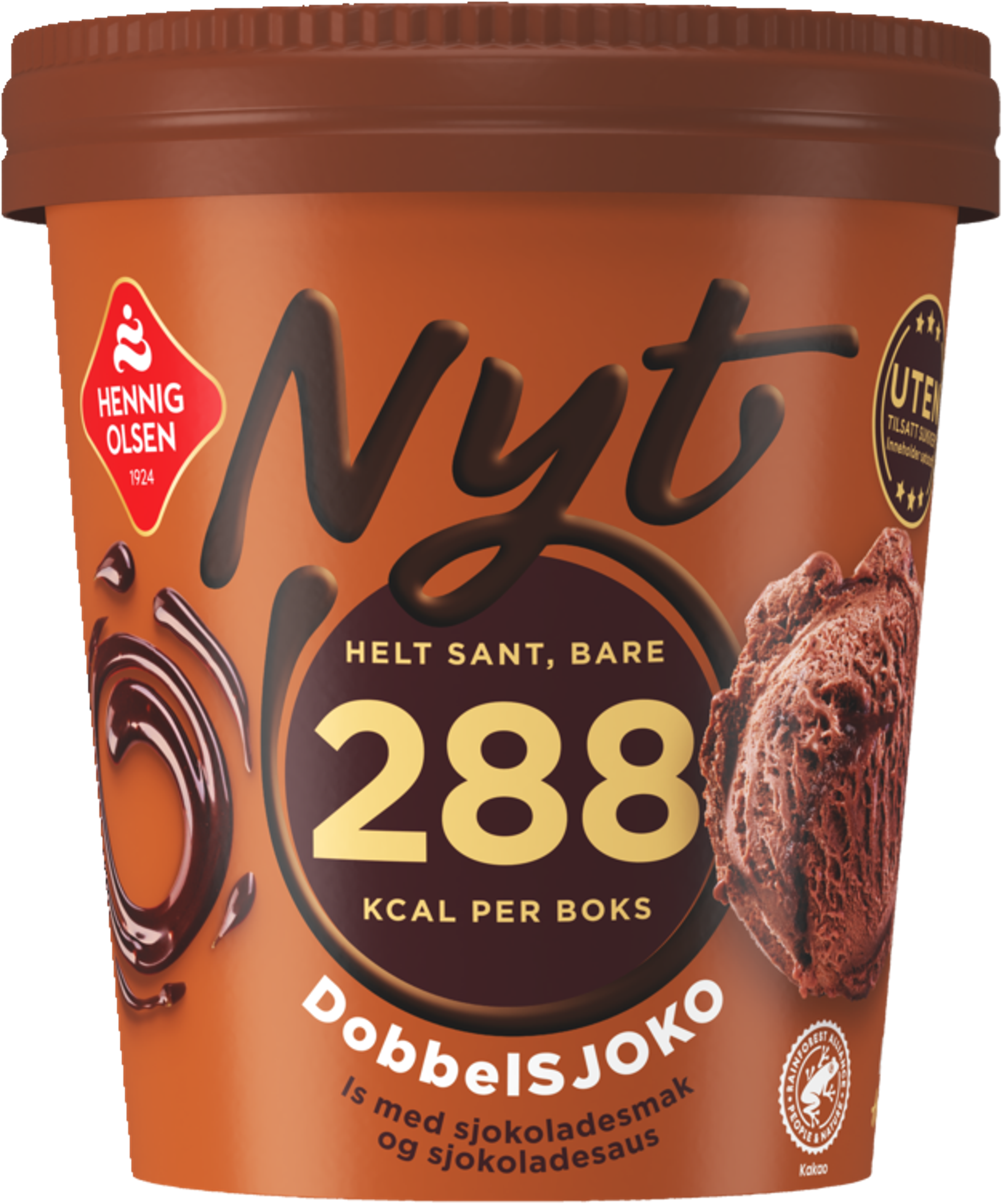 Nyt Dobbelsjoko 500ml uten Tilsatt Sukker - 1N
