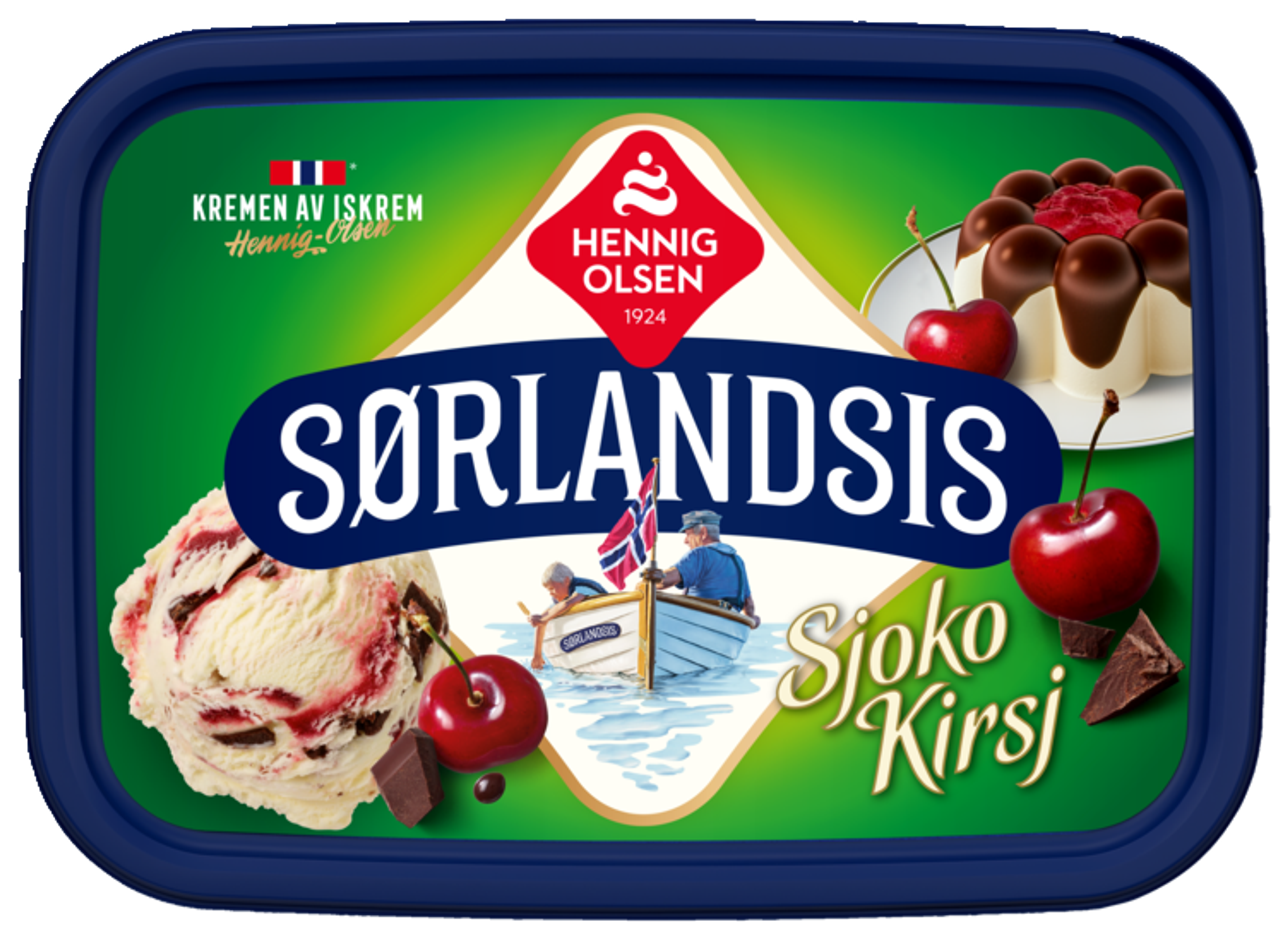 Sørlandsis Sjokokirsj 1l Fløteis - 1N