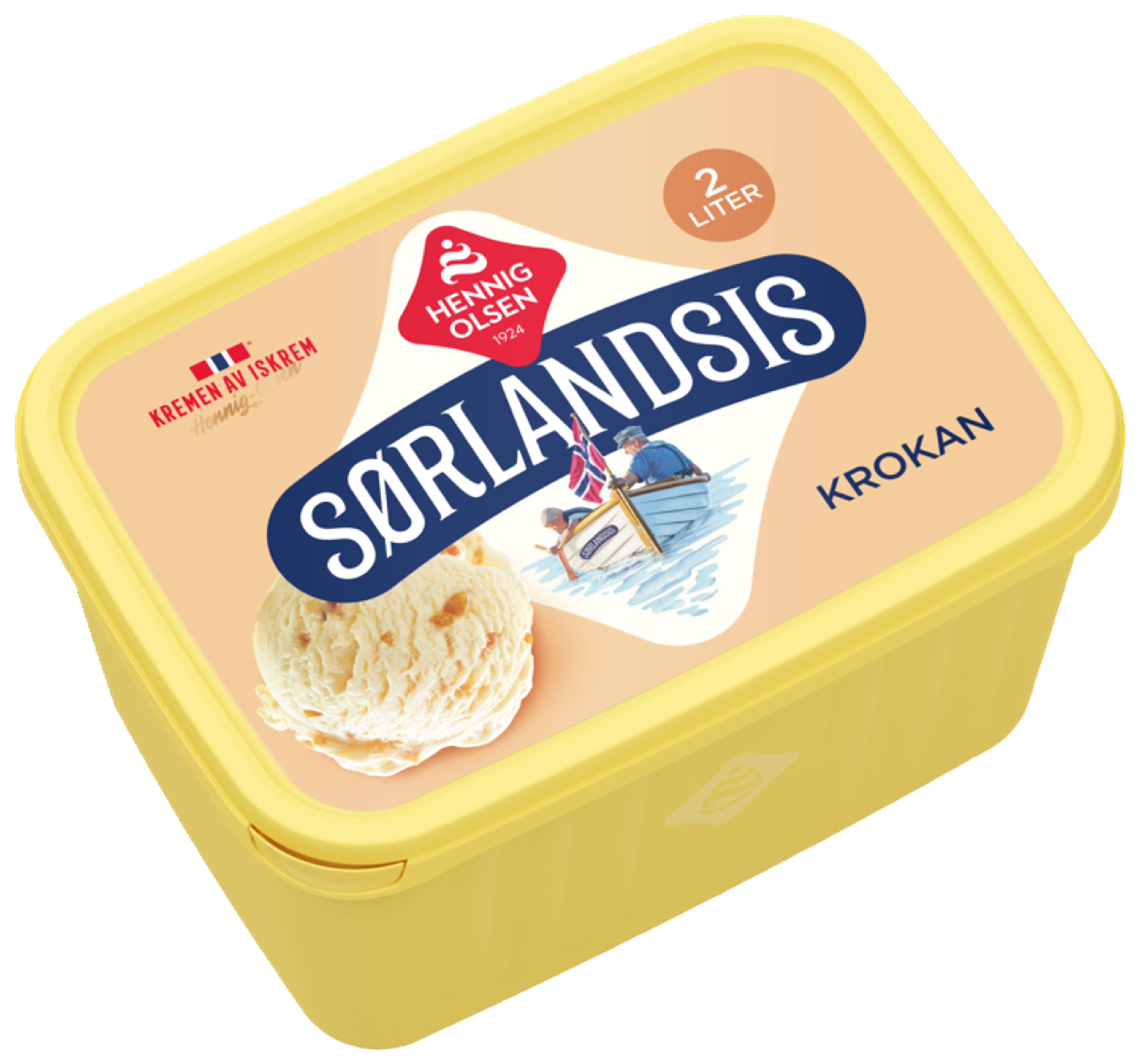 Sørlandsis Krokan 2l Fløteis - 1L