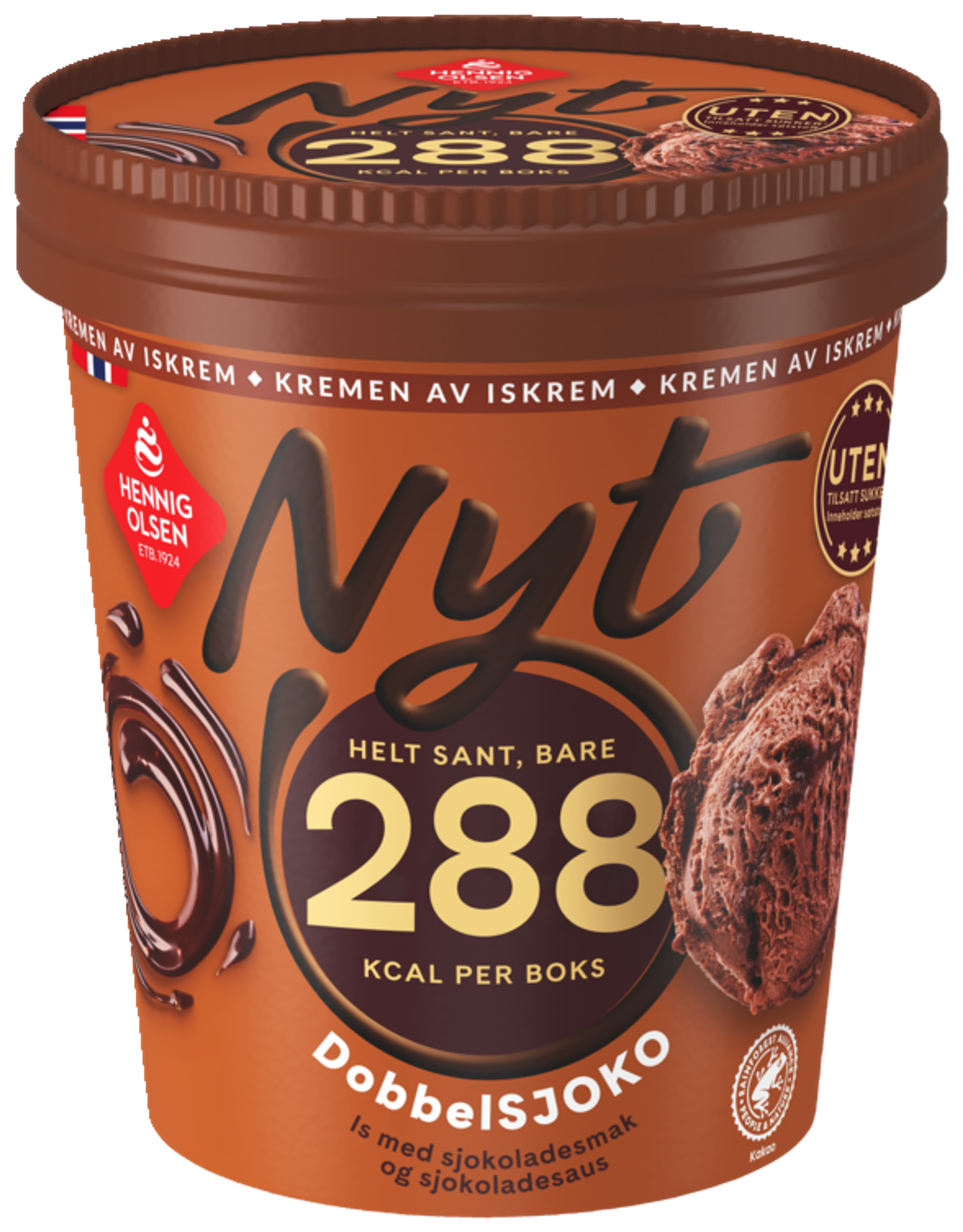 Nyt Dobbelsjoko 500ml uten Tilsatt Sukker